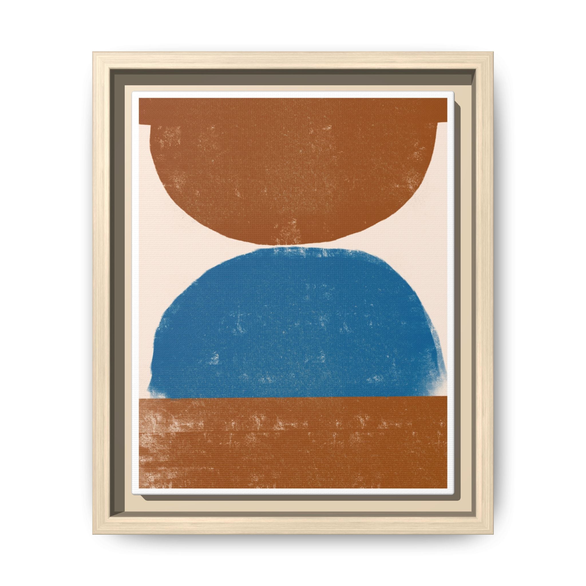 Cobalt Ember Equilibrium - Framed