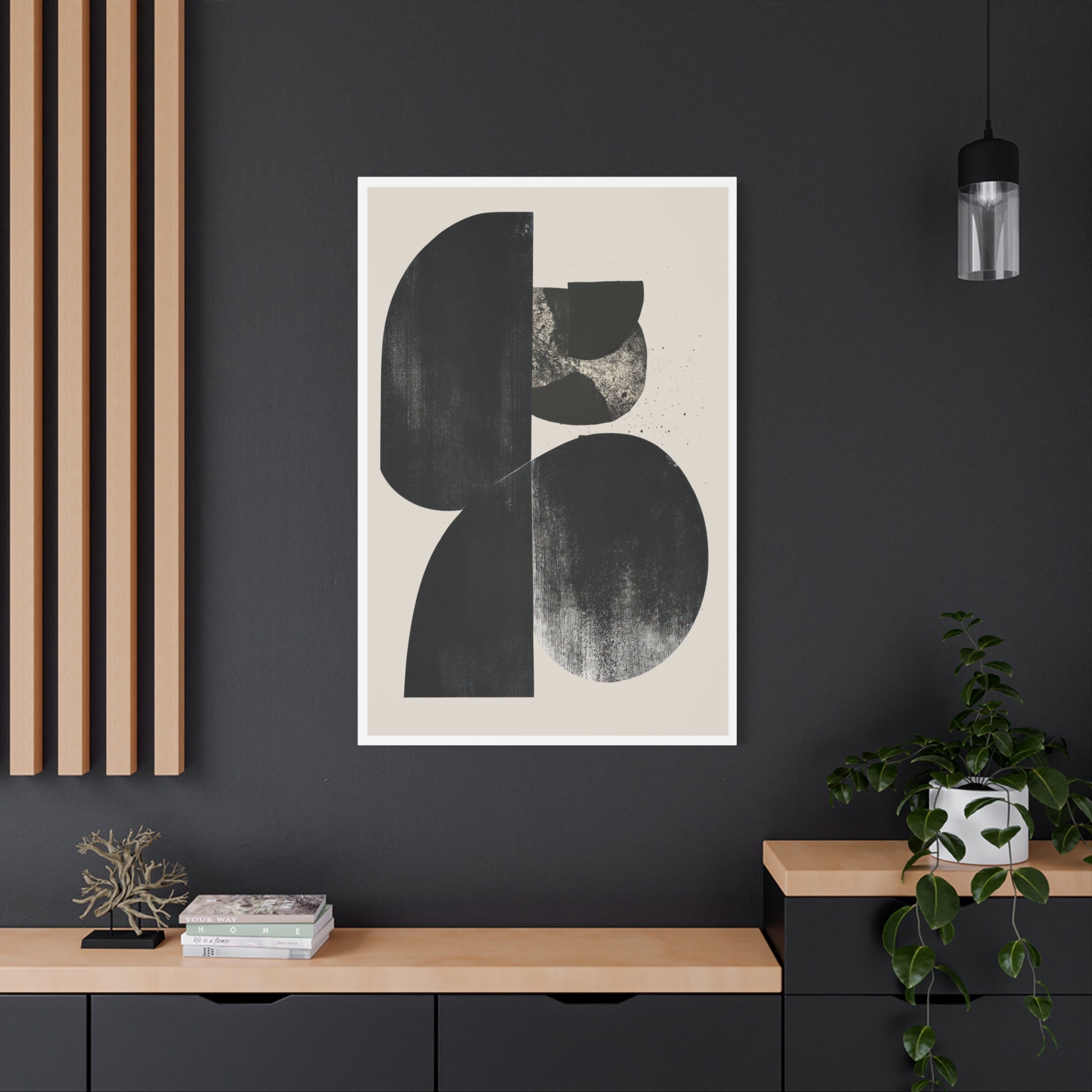 Obsidian Drift Composition - Canvas