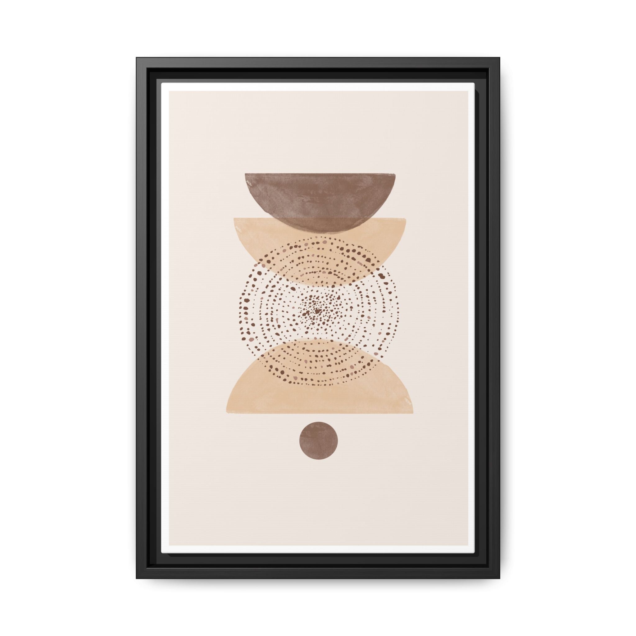 Terracotta Orbit Balance - Framed