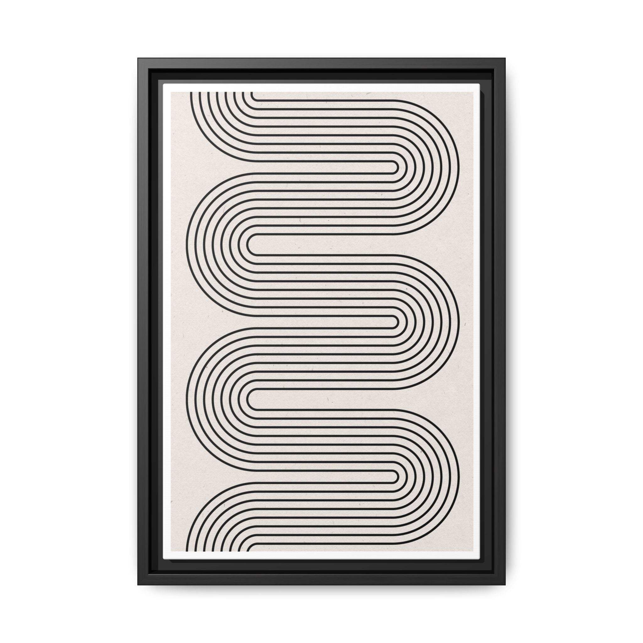 Monoline Rhythm Cascade - Framed