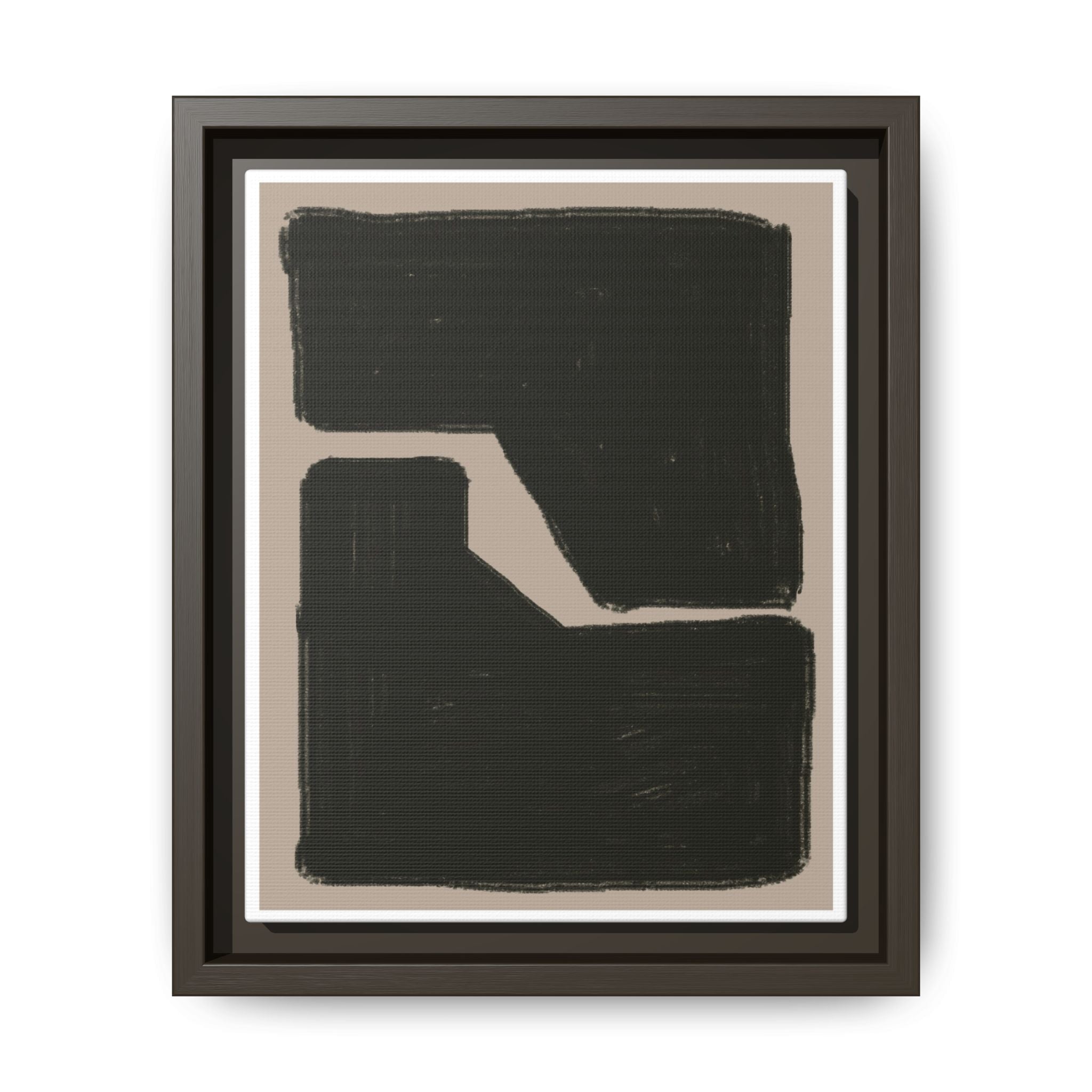 Midnight Geometry Passage - Framed
