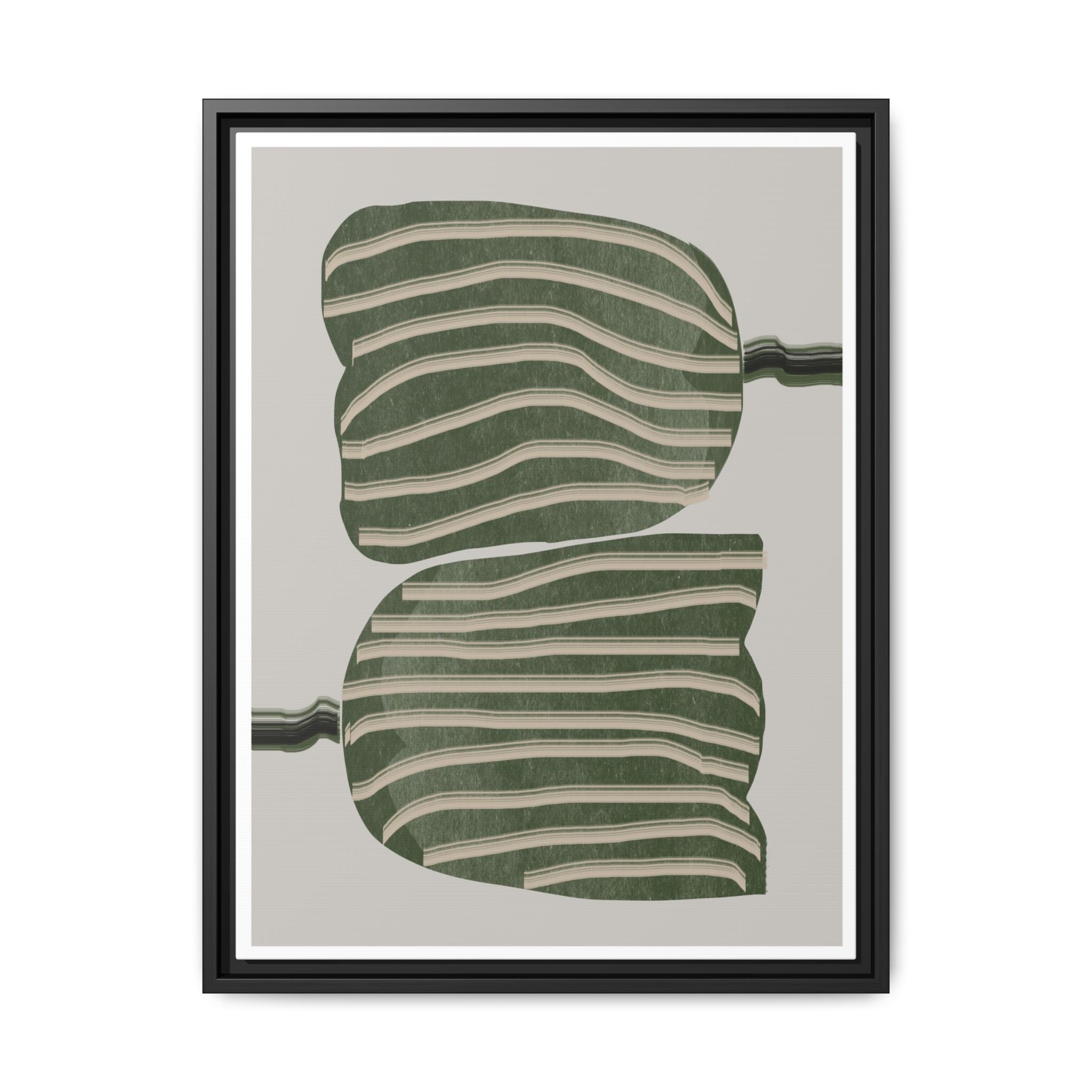Verdant Echo Layers - Framed