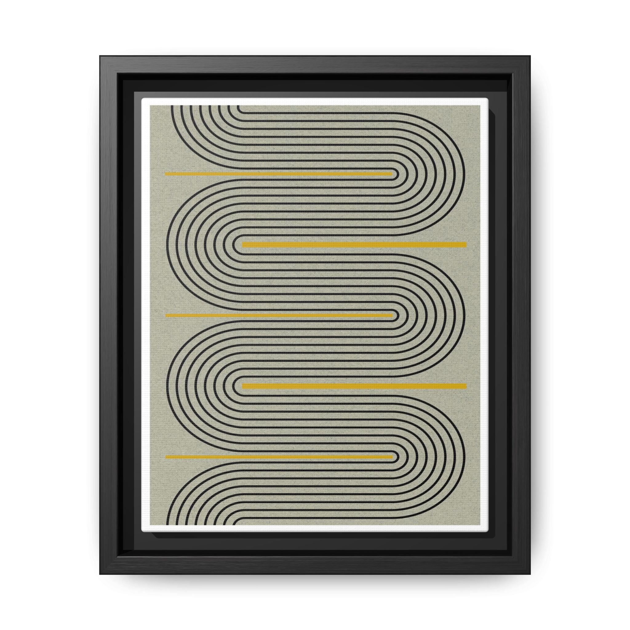 Golden Current Geometry - Framed