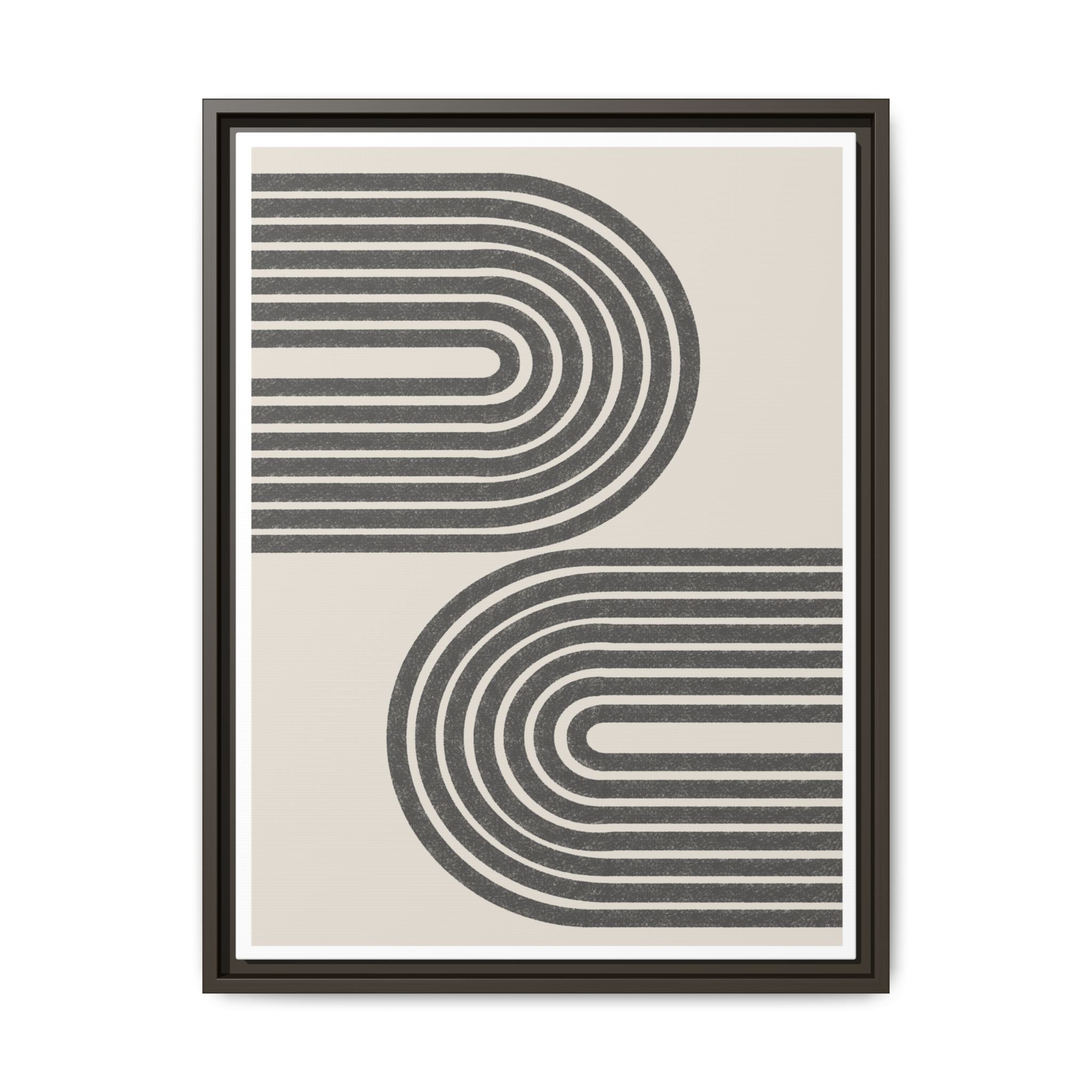 Twin Horizon Currents - Framed