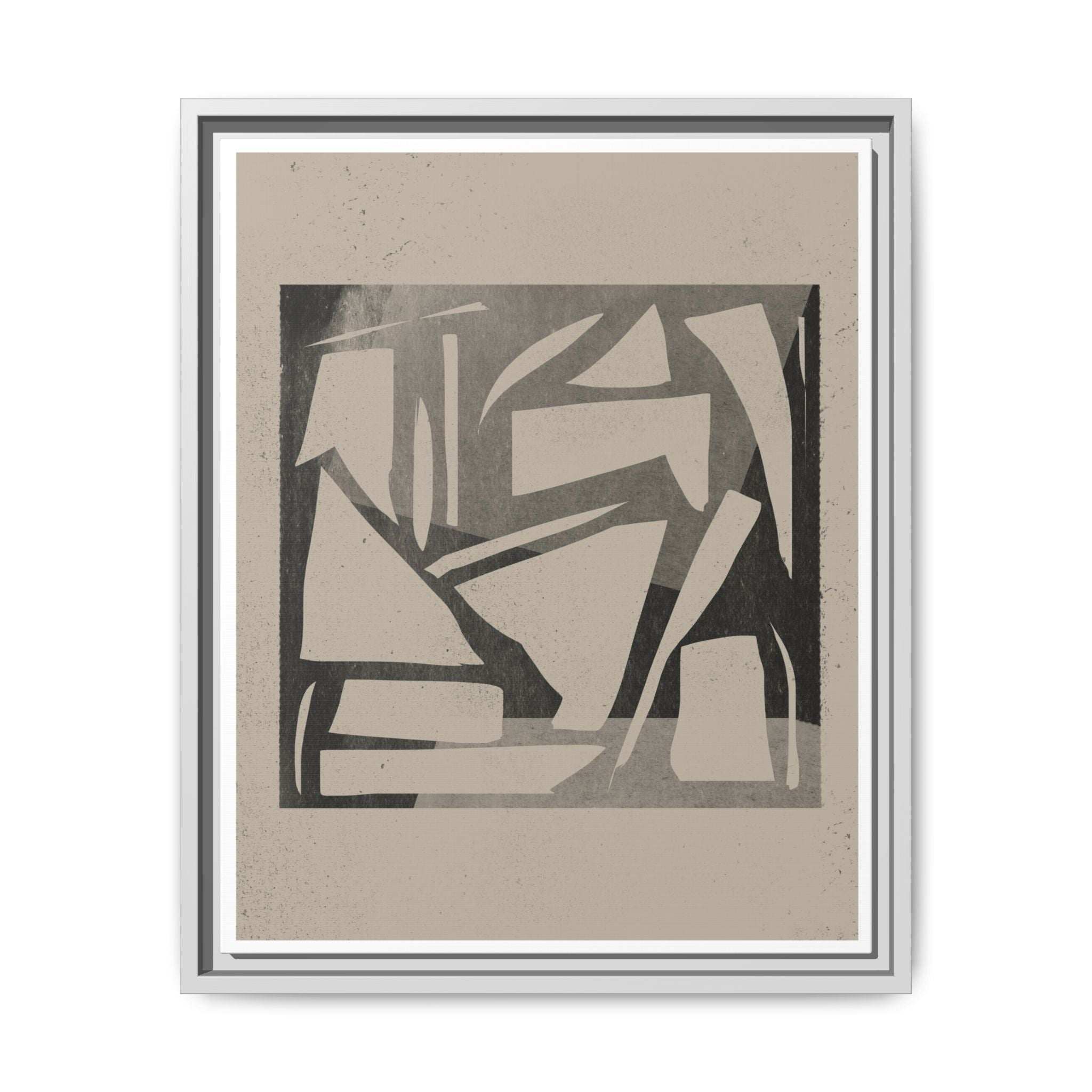 Shadow Fragment Rhythm Study - Framed