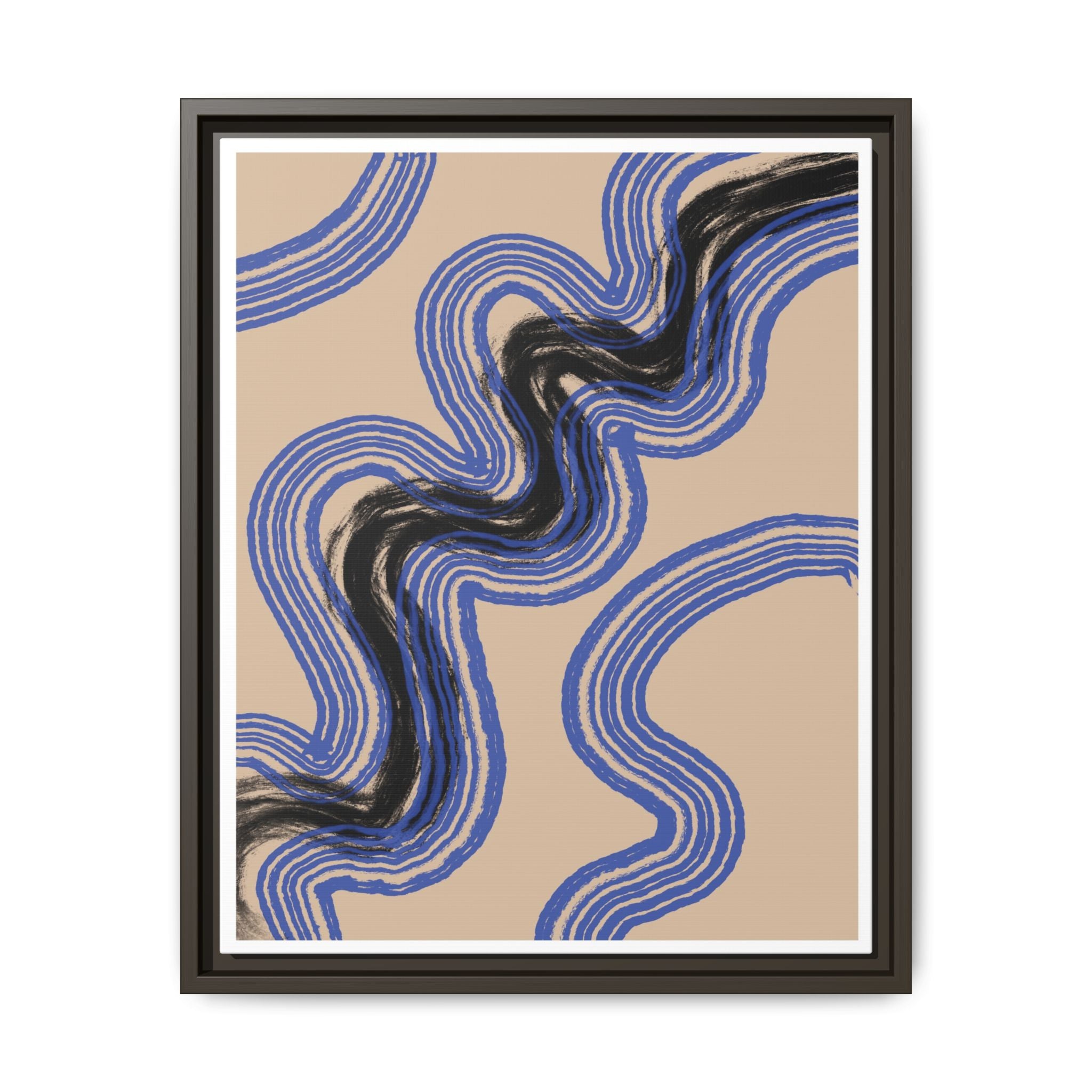 Indigo Rhythm Passage - Framed
