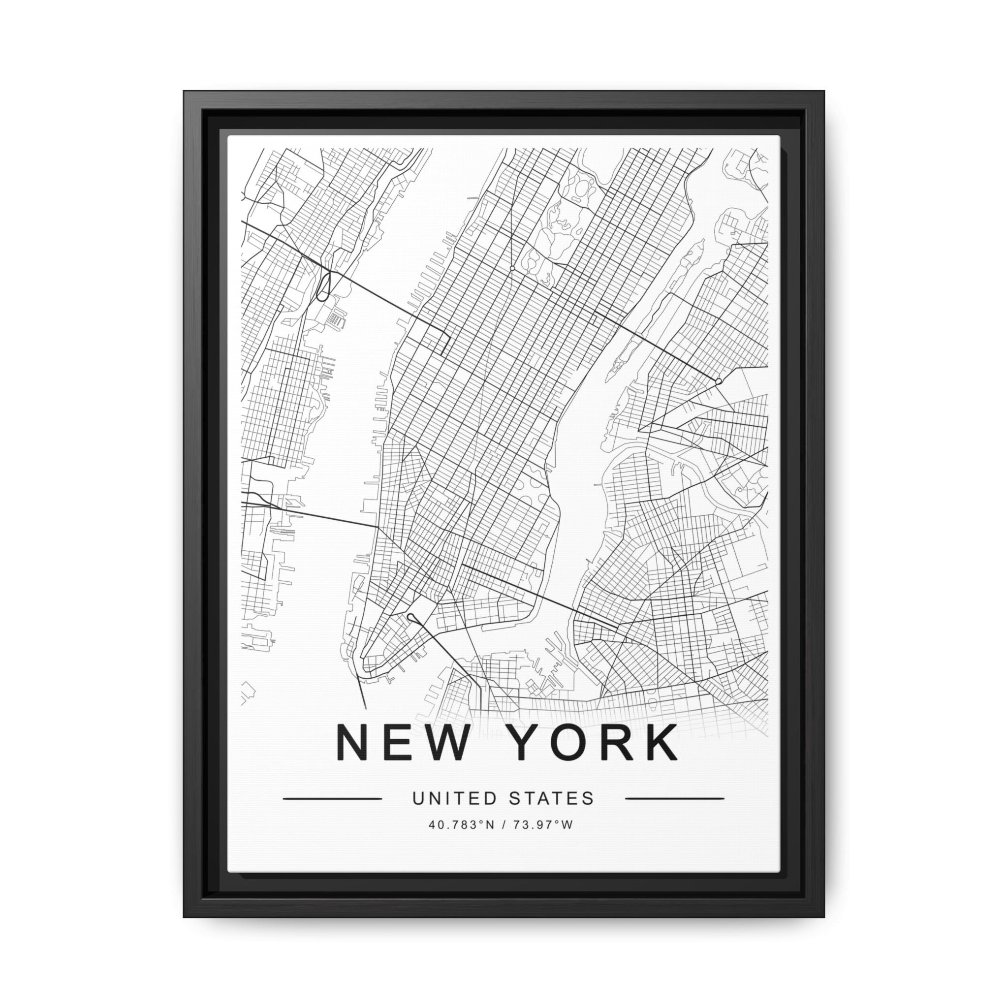 Metropolitan Gridline Reverie - Framed