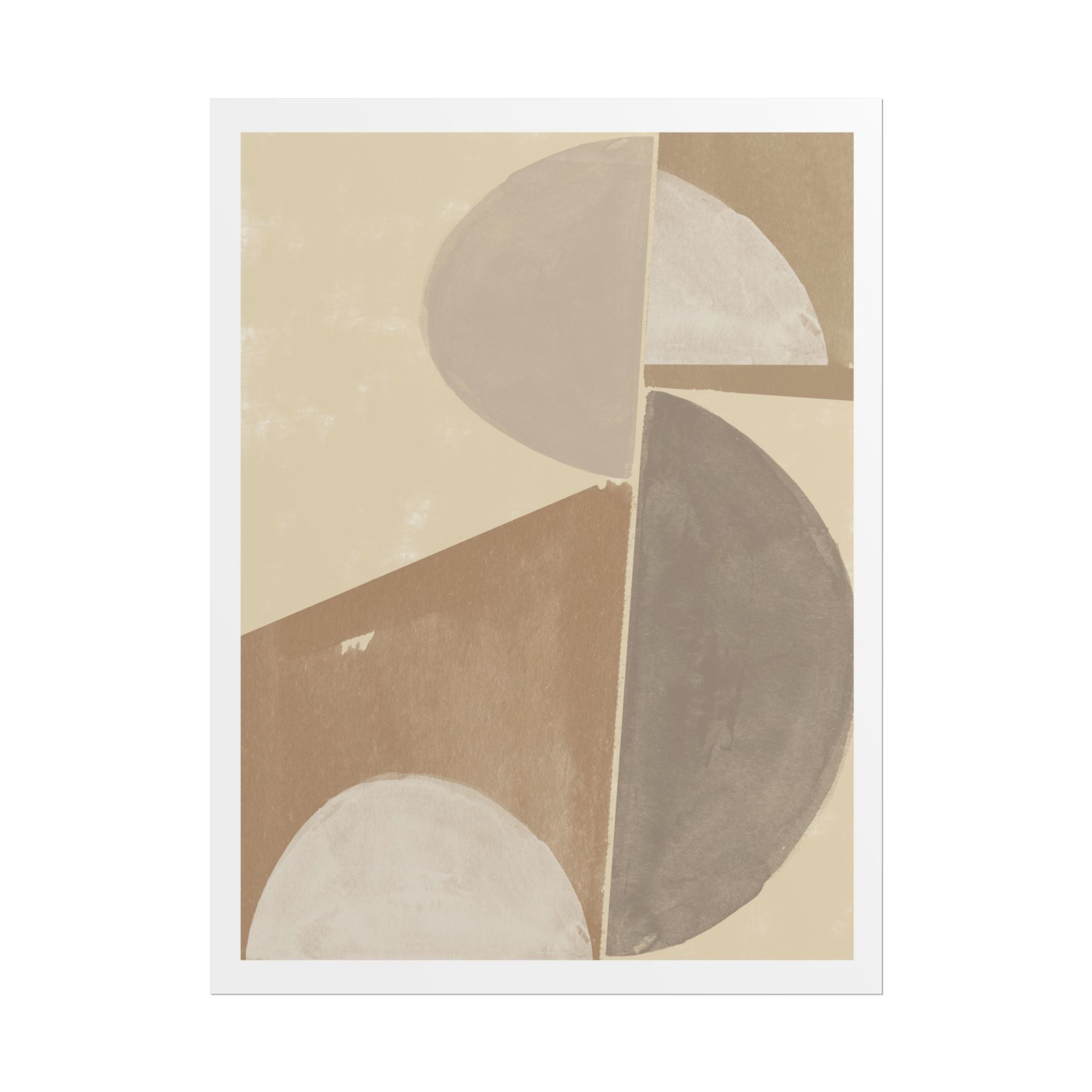 Desert Moon Geometry Echo - Poster