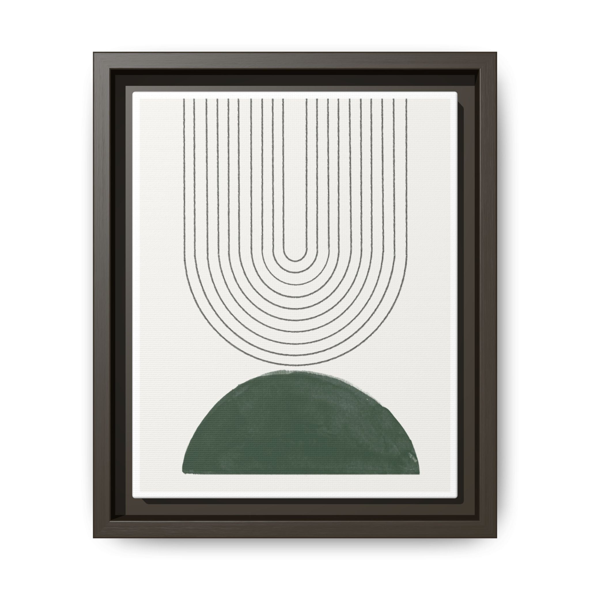 Emerald Echo Pathways - Framed