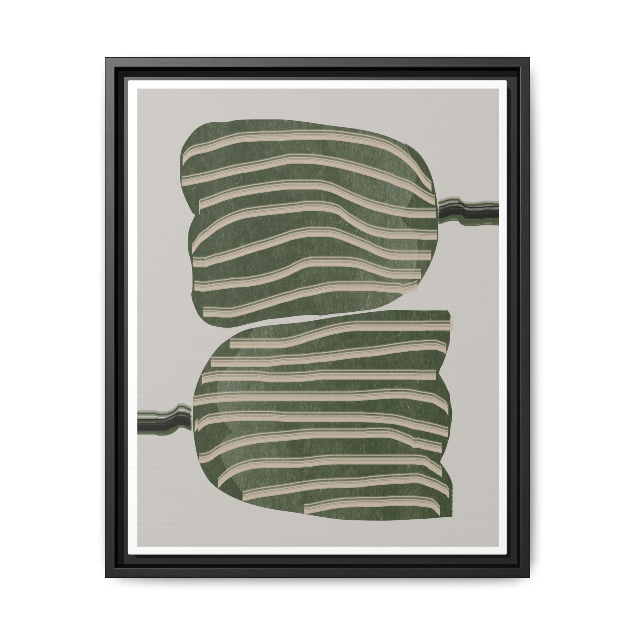 Verdant Echo Layers - Framed