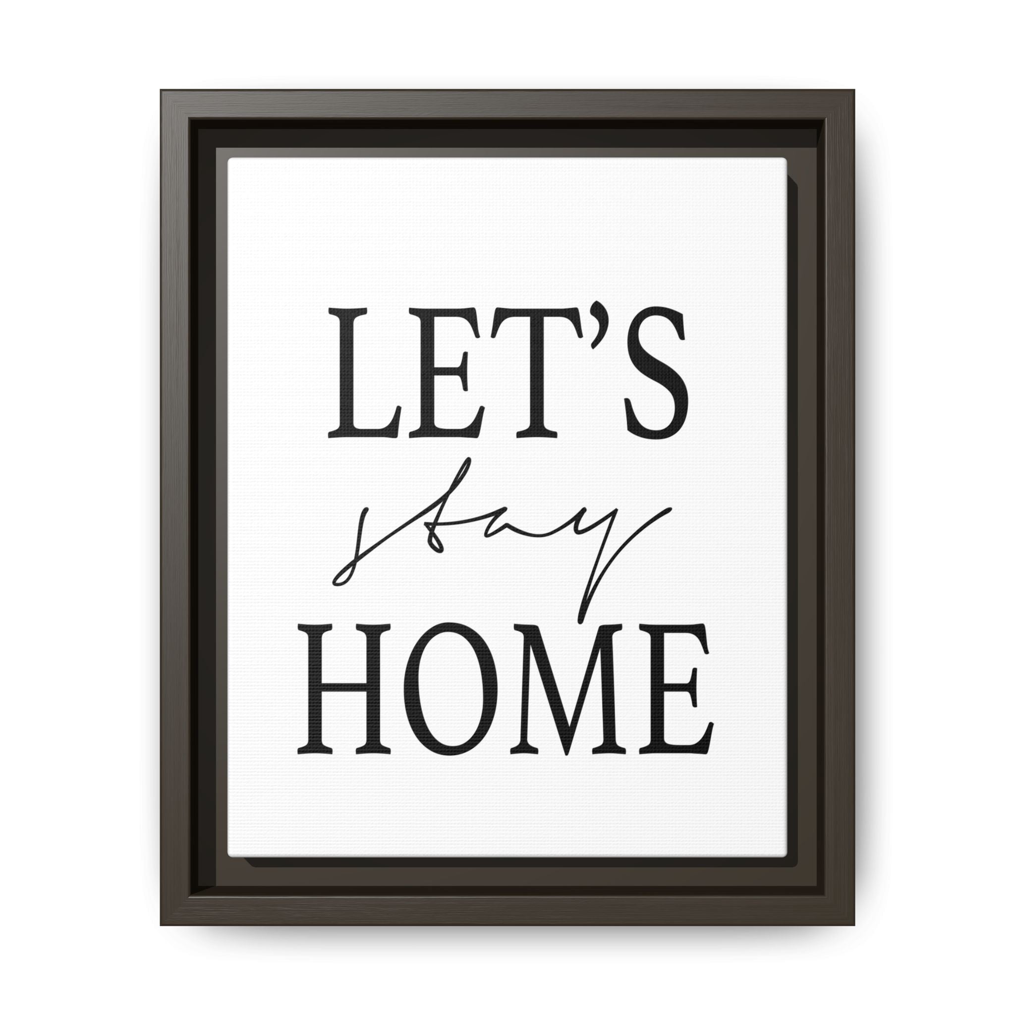 Gentle Haven Typography Glow - Framed
