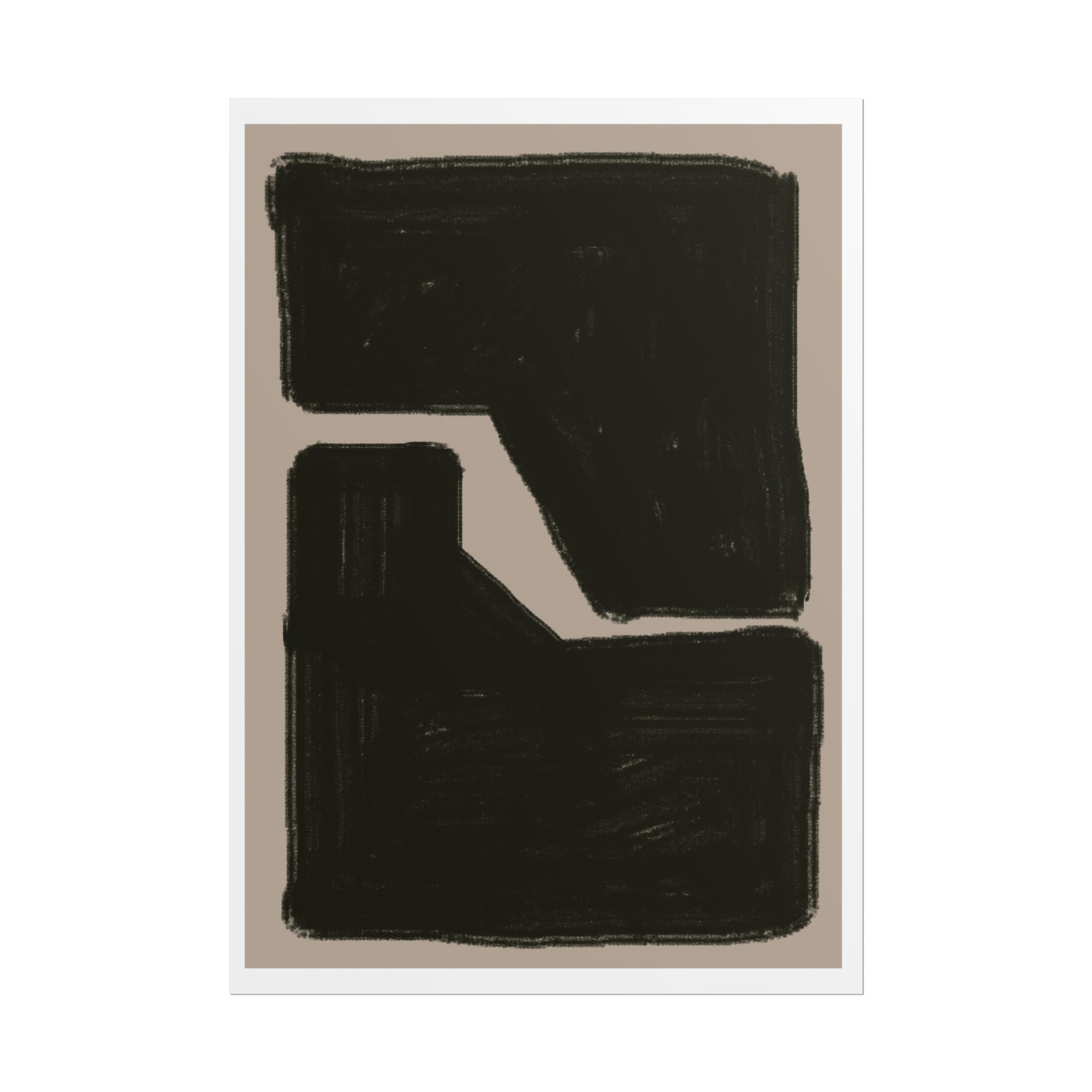Midnight Geometry Passage - Poster
