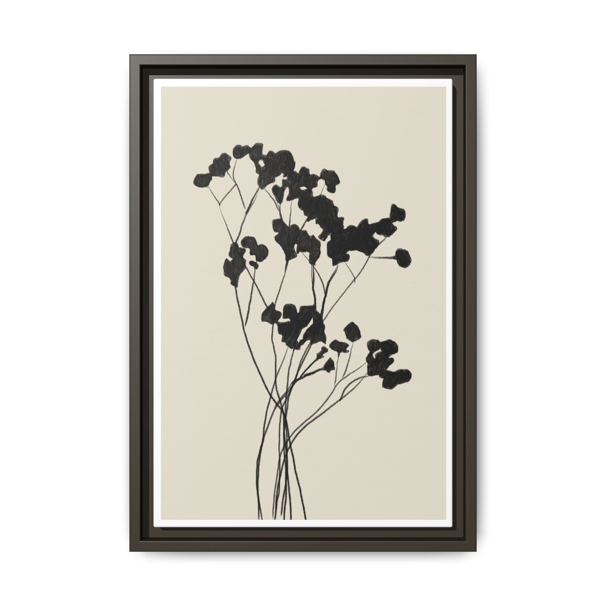 Velvet Bloom Silhouettes - Framed