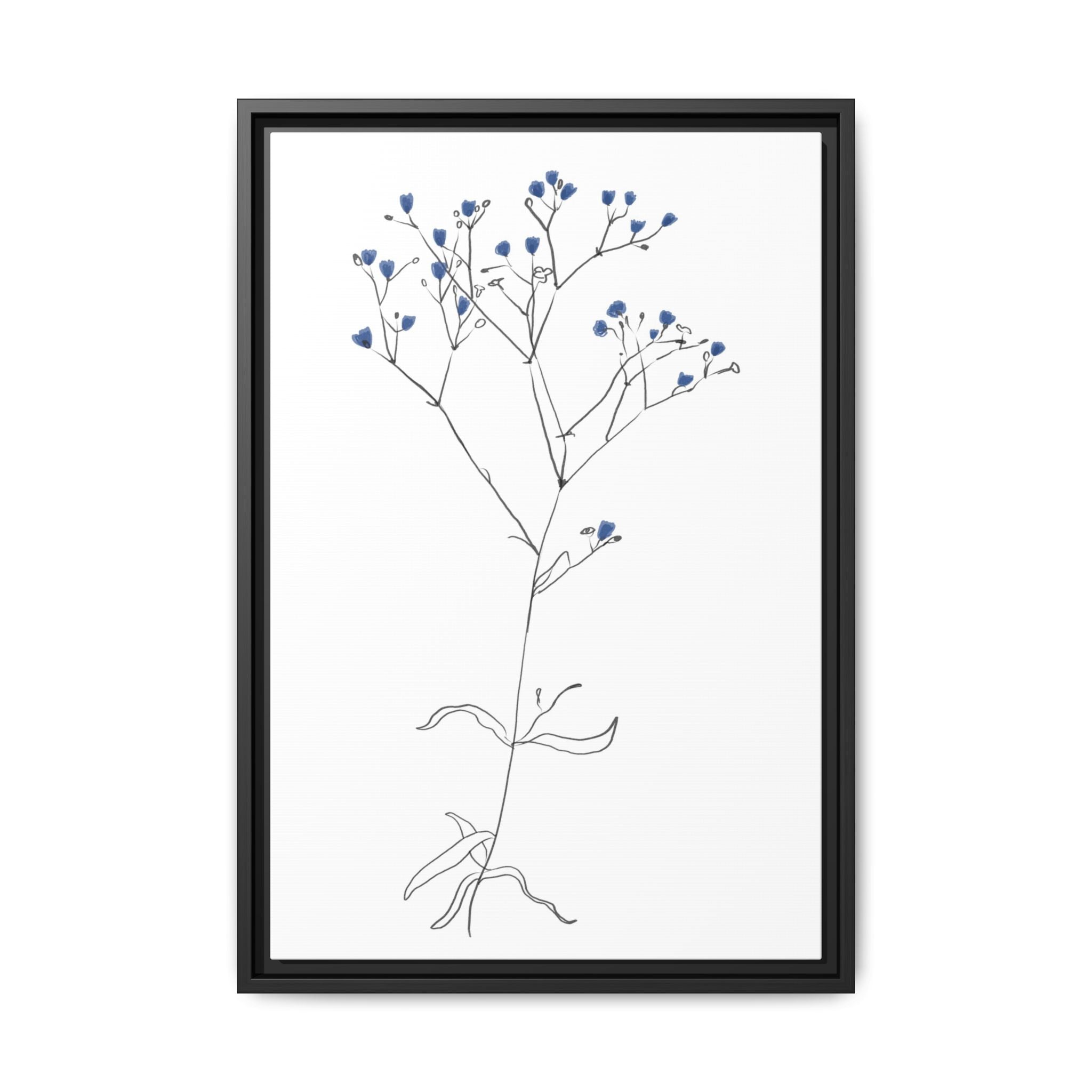 Blue Meadow Whisper - Framed
