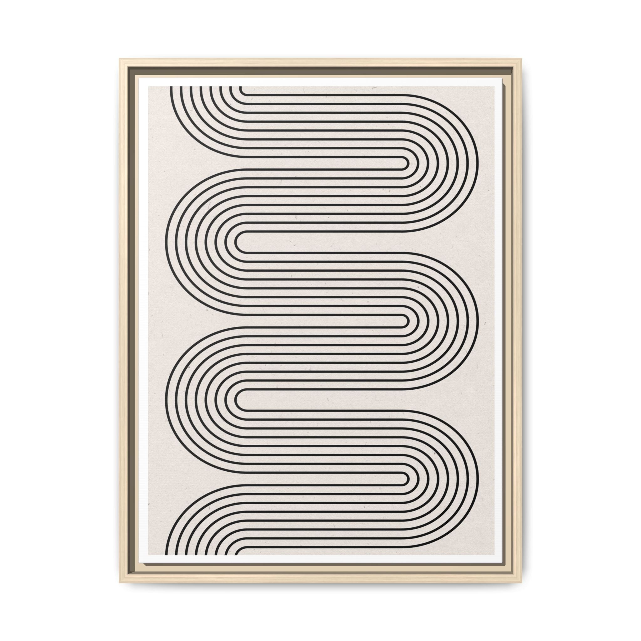 Monoline Rhythm Cascade - Framed