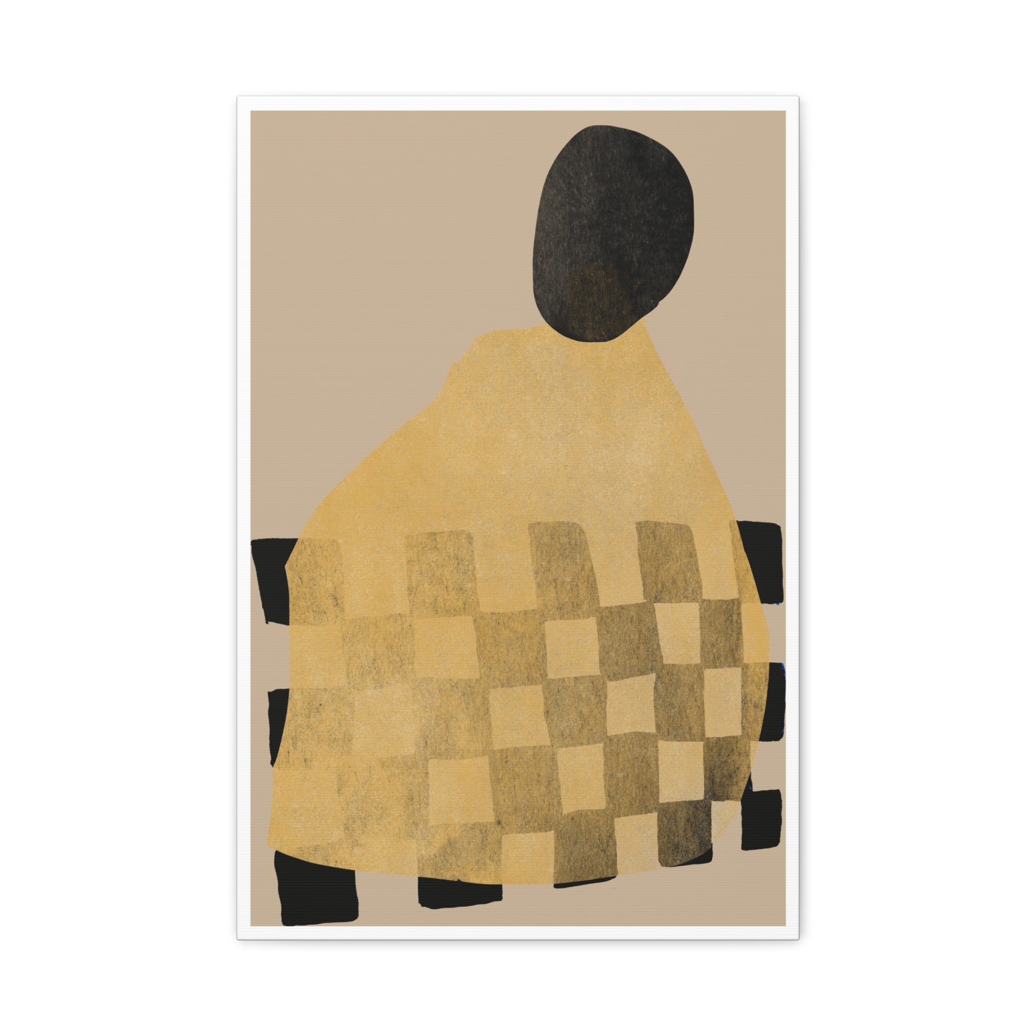 Golden Hearth Pattern Drift - Canvas