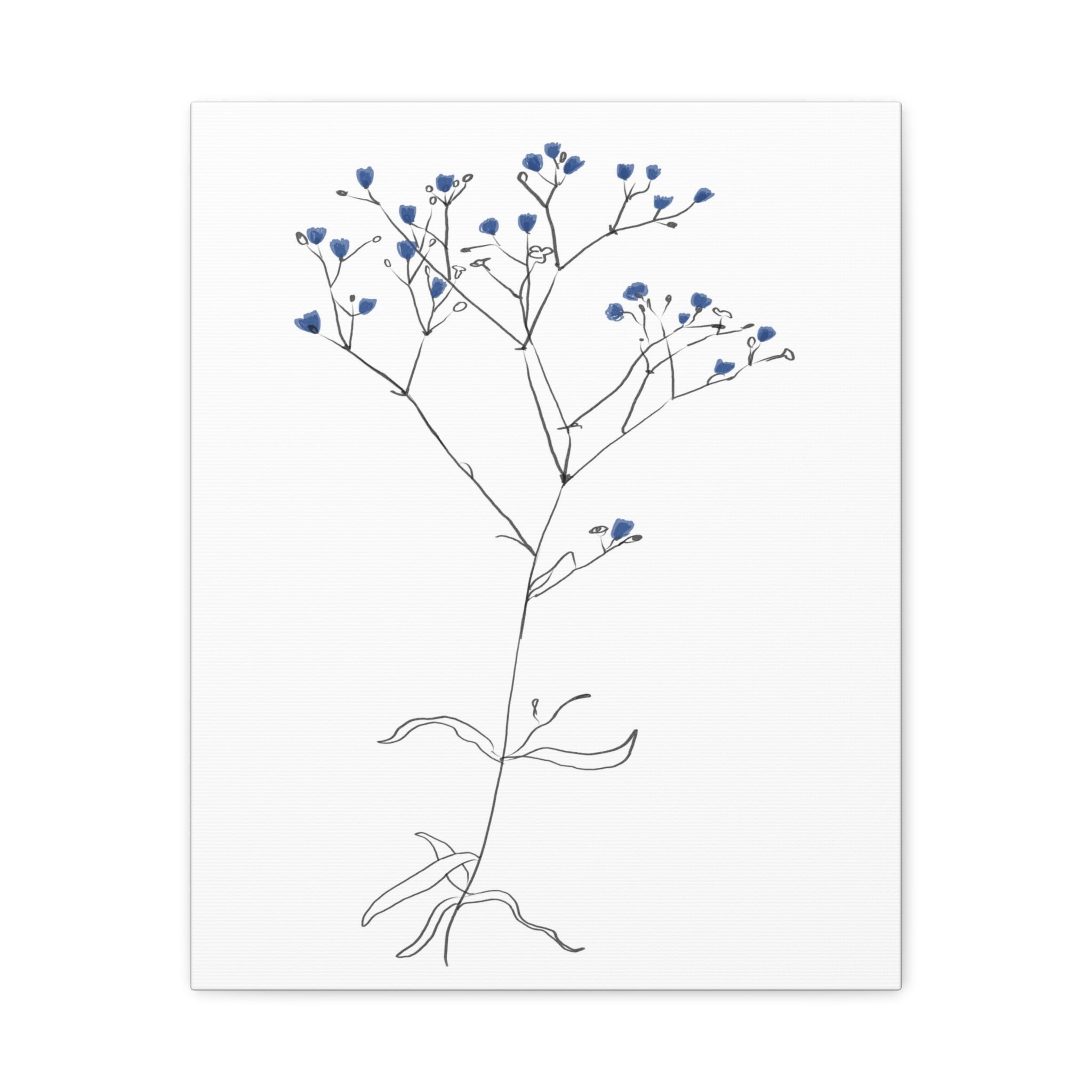 Blue Meadow Whisper - Canvas