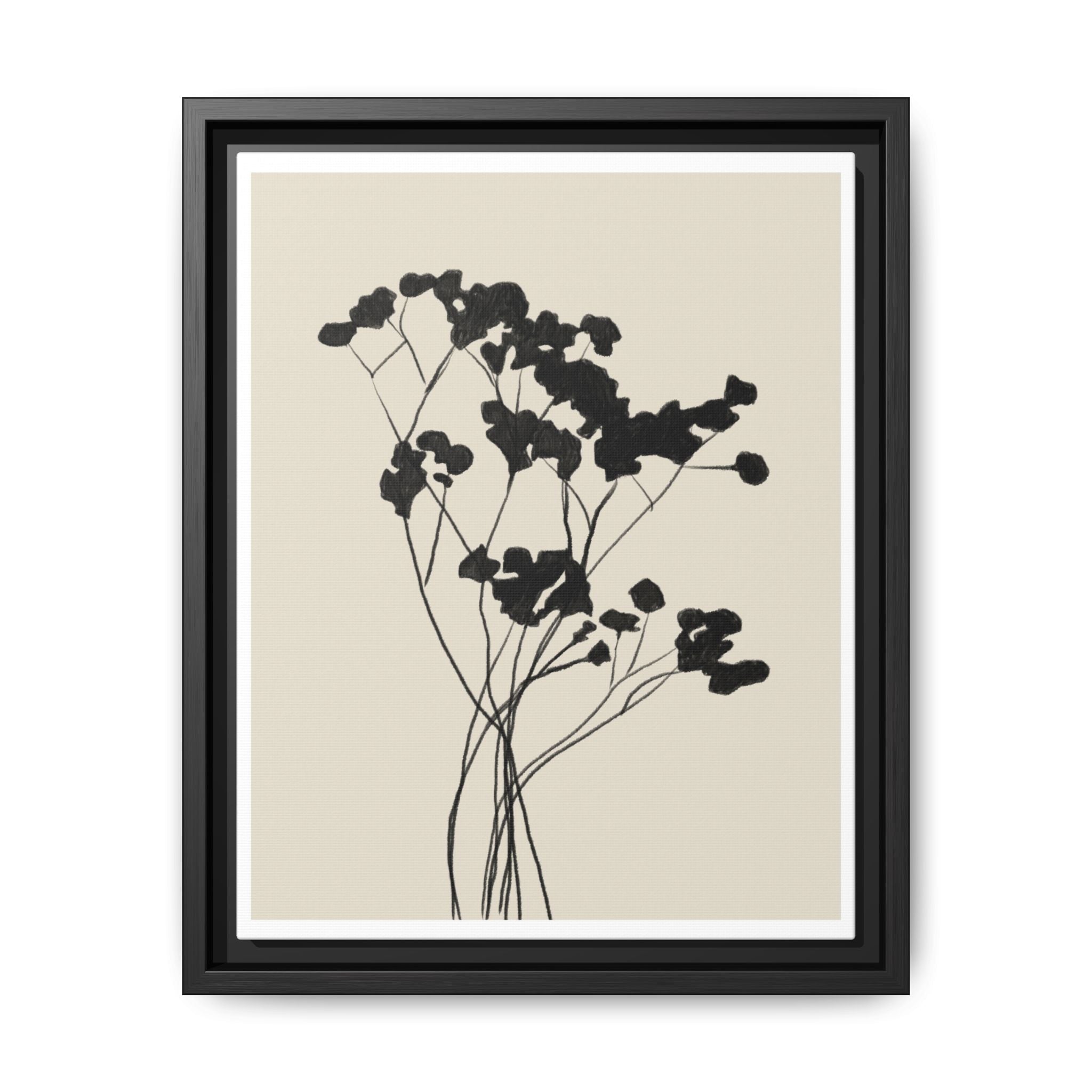 Velvet Bloom Silhouettes - Framed