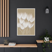 Ivory Petal Stillness - Canvas