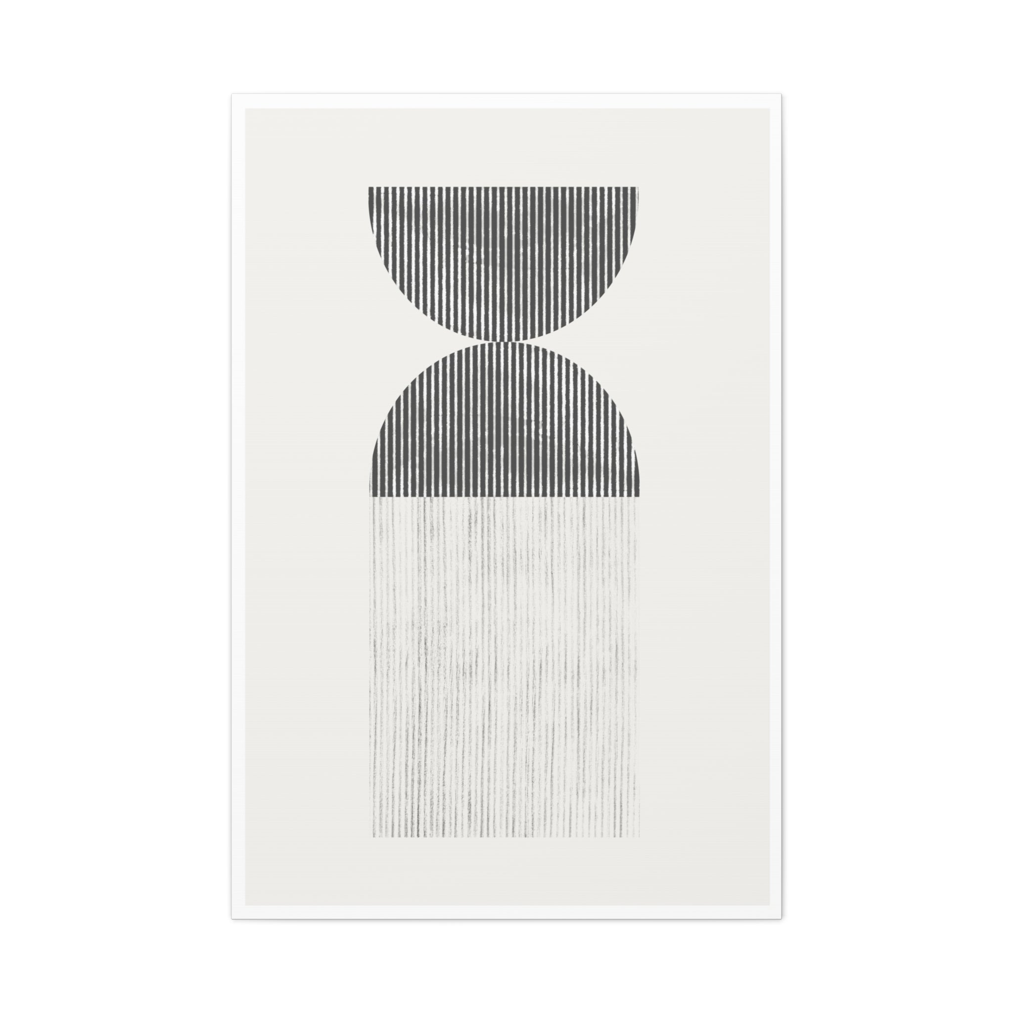 Monochrome Drift Balance - Canvas
