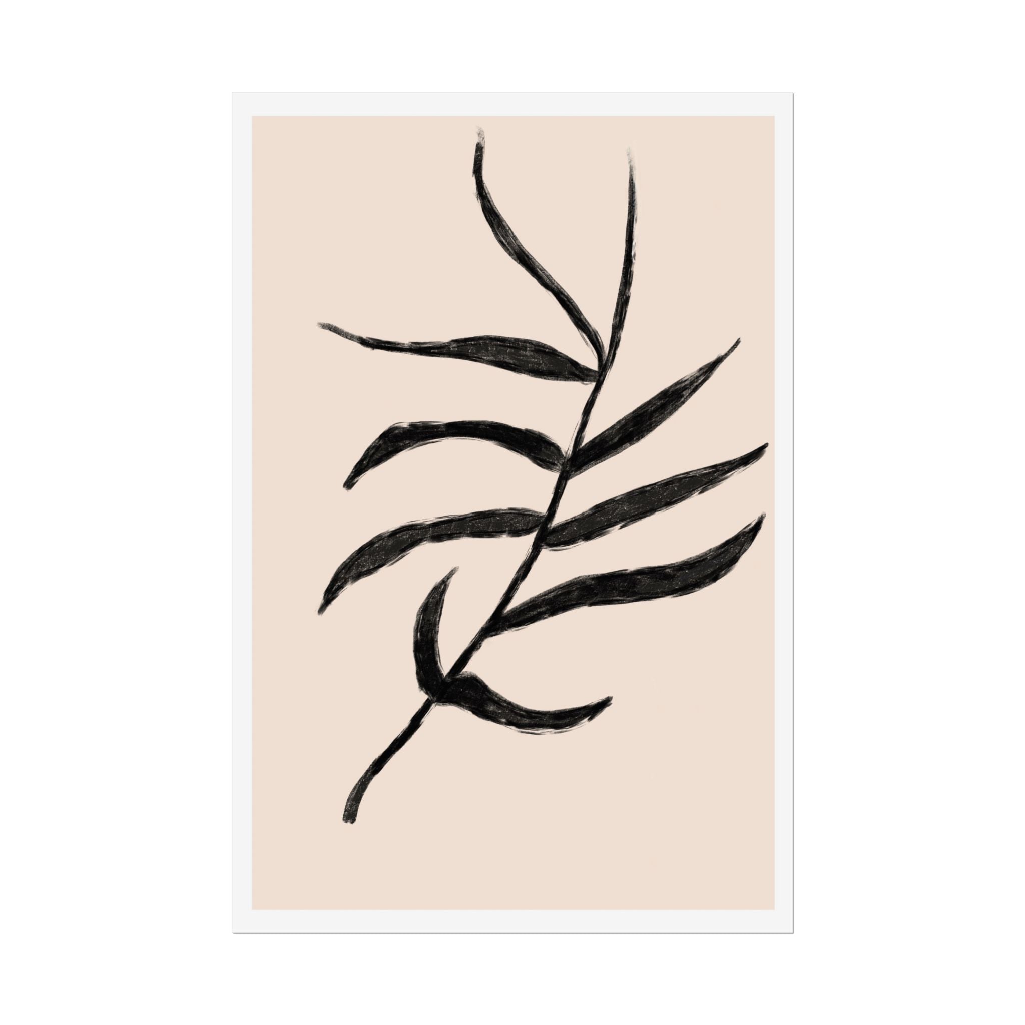 Ebony Frond Drift - Poster