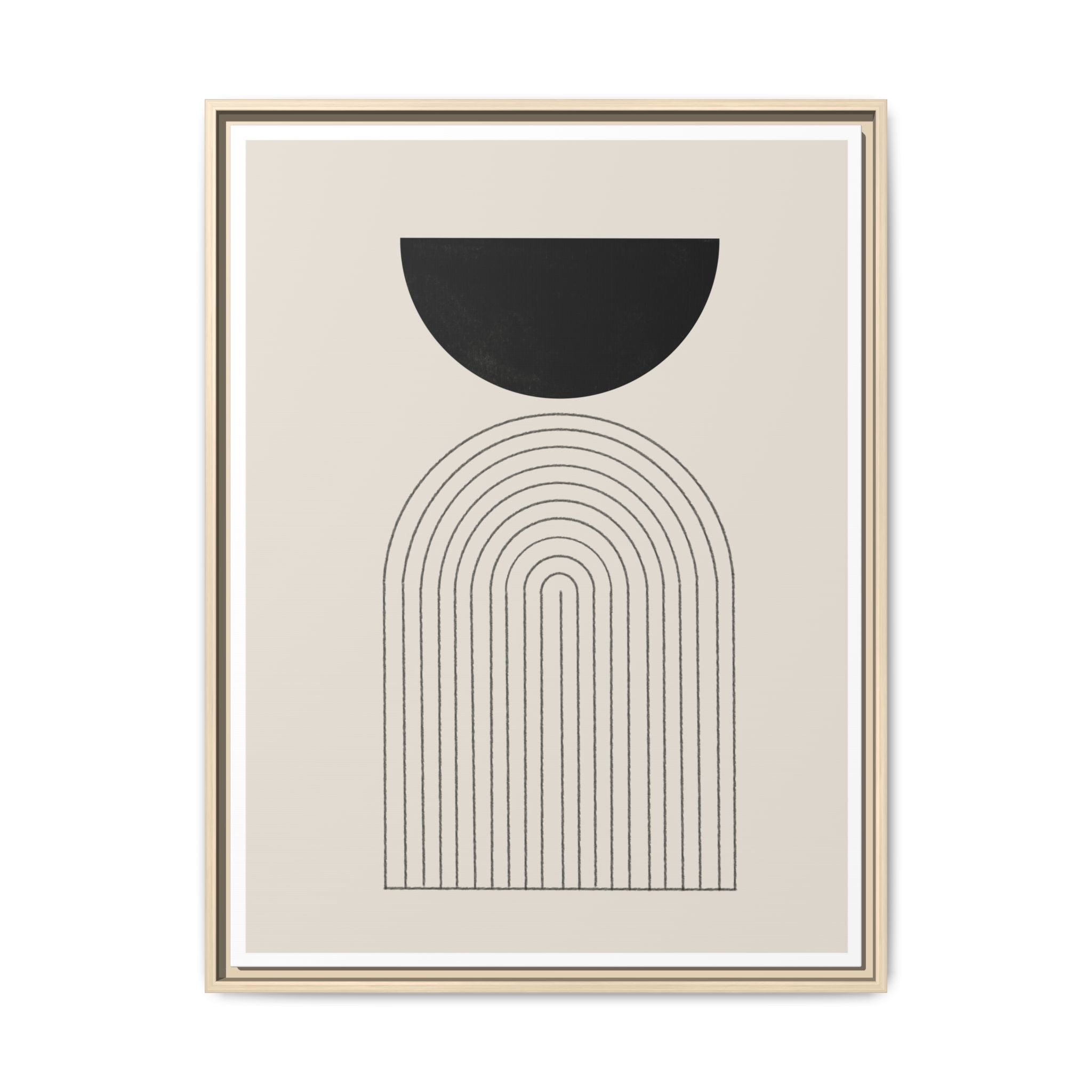 Midnight Portal Lines - Framed