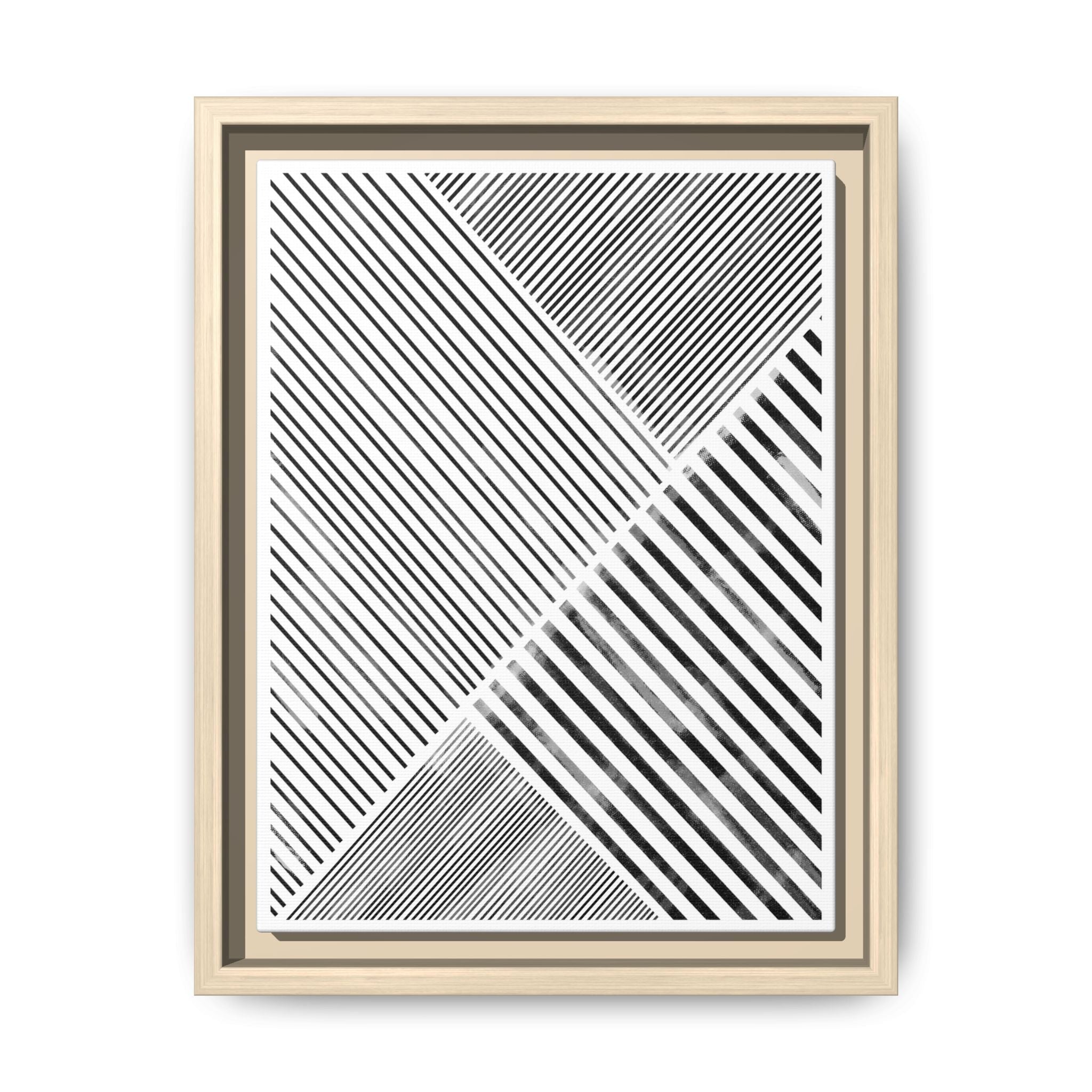 Monochrome Motion Angles - Framed