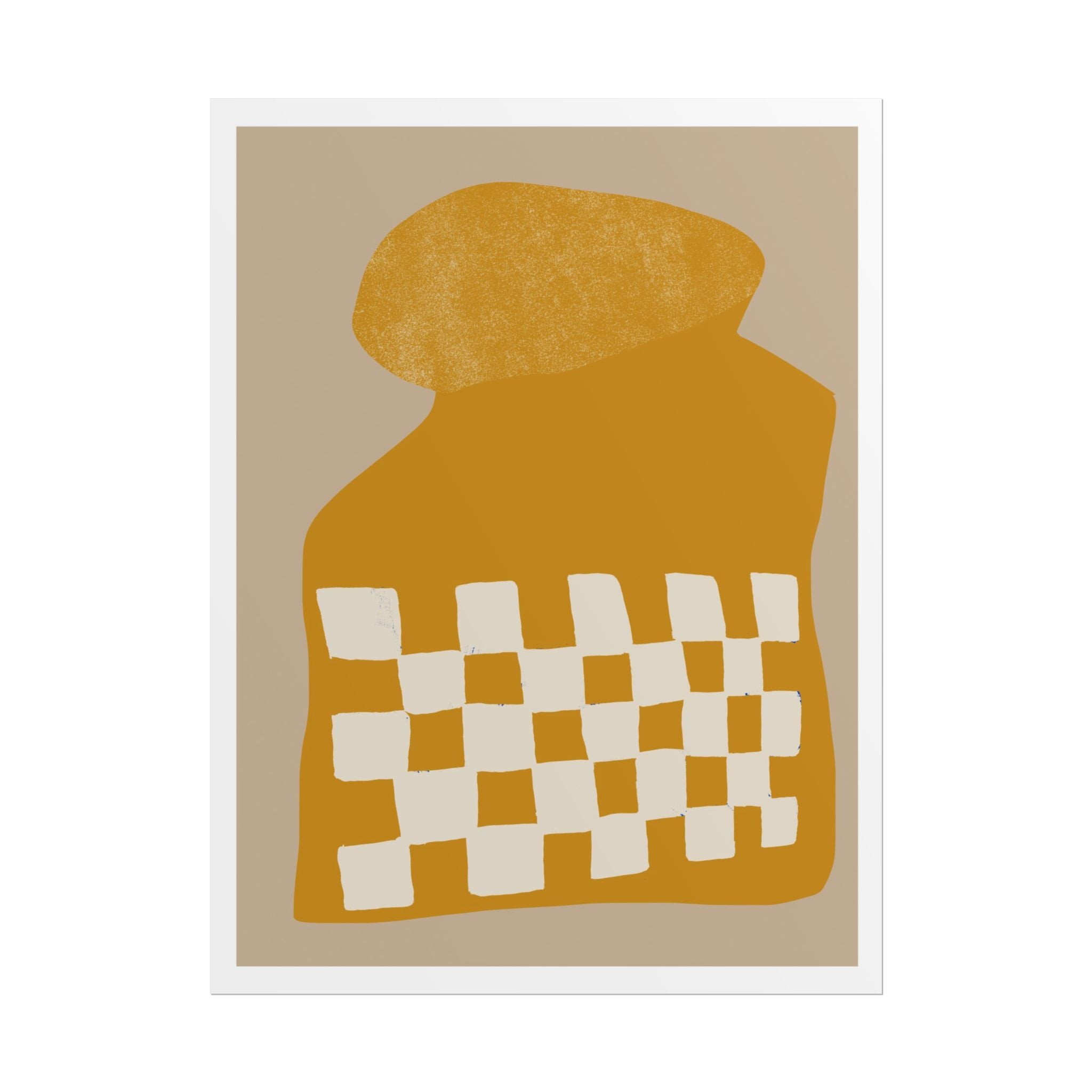 Golden Mosaic Bloom - Poster