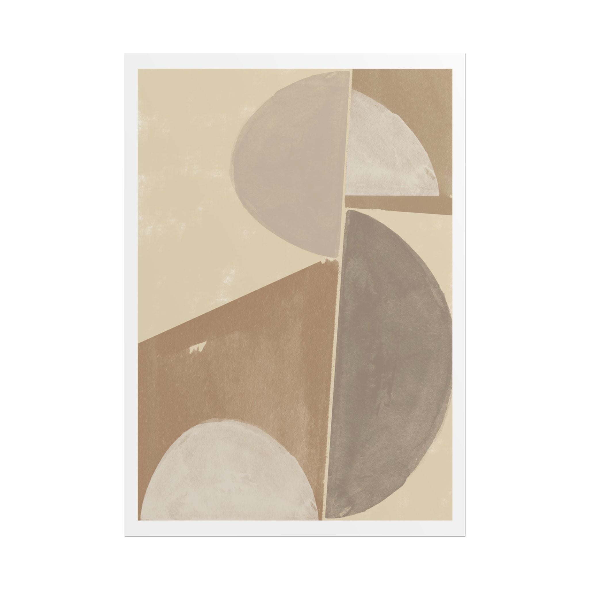 Desert Moon Geometry Echo - Poster