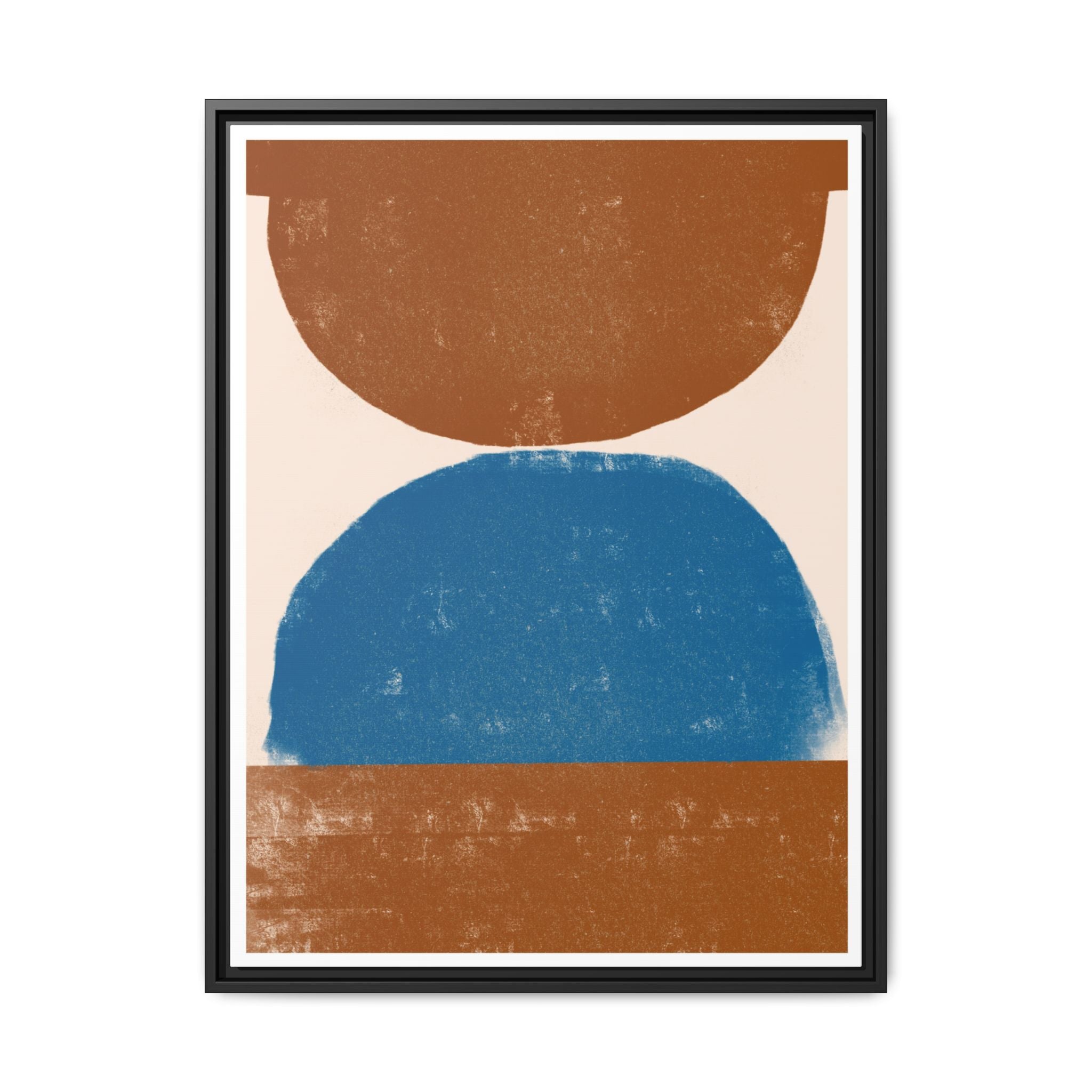 Cobalt Ember Equilibrium - Framed