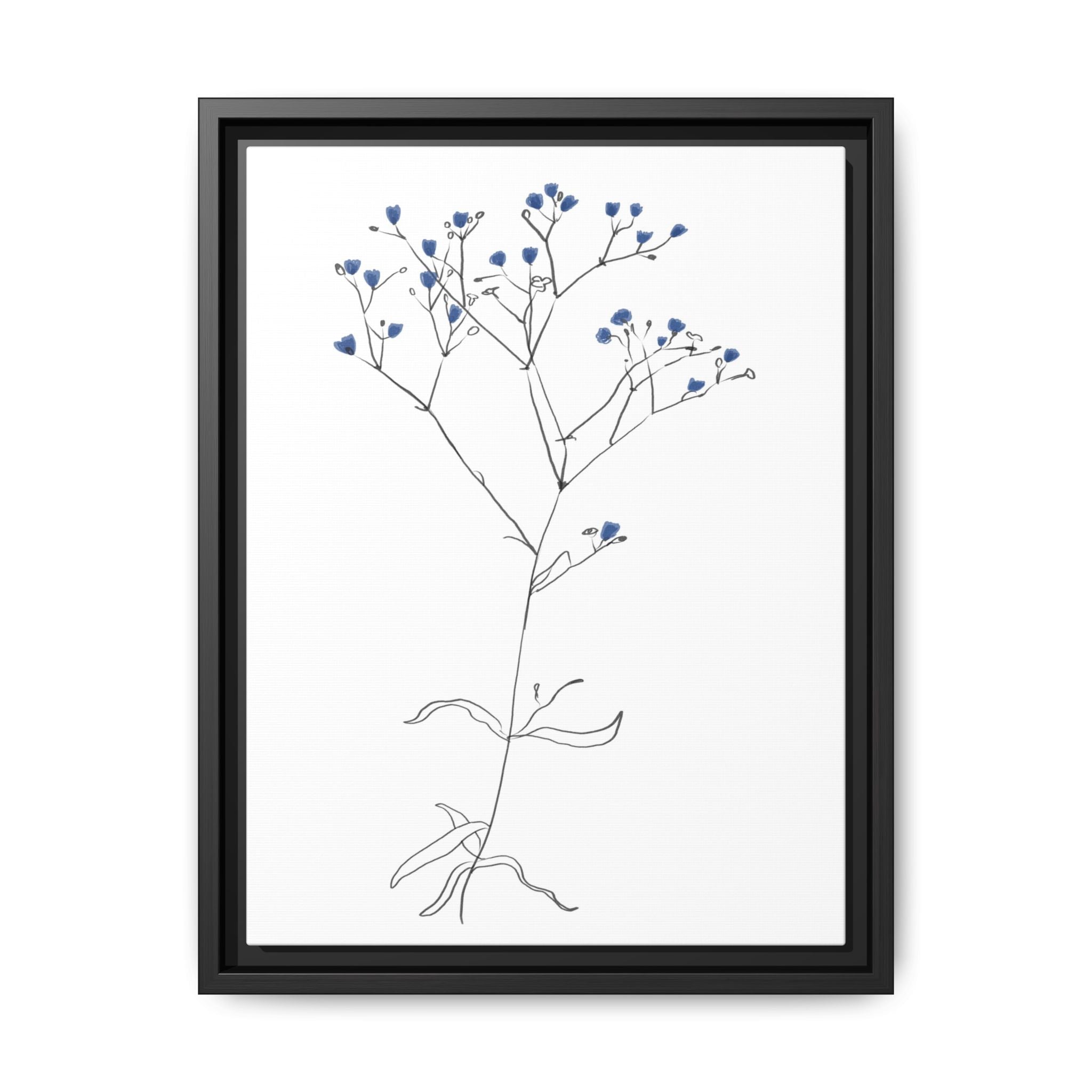 Blue Meadow Whisper - Framed