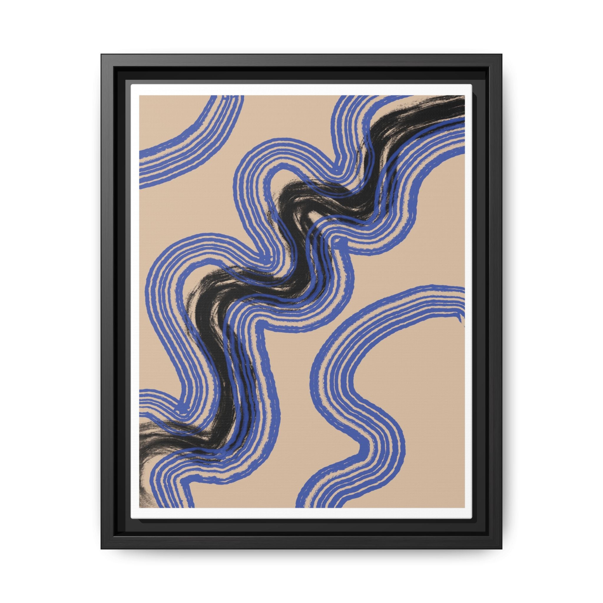 Indigo Rhythm Passage - Framed