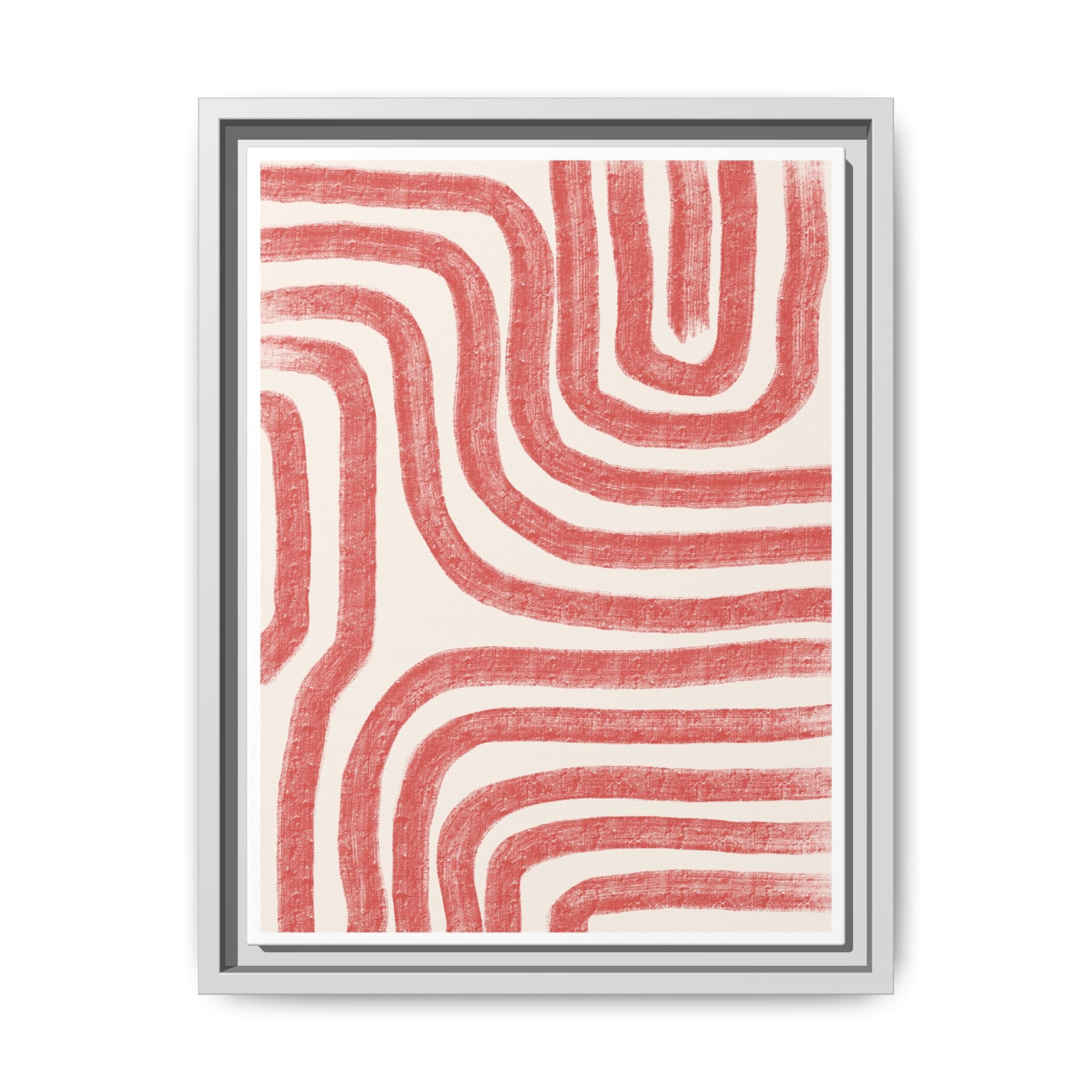 Coral Drift Pathways - Framed