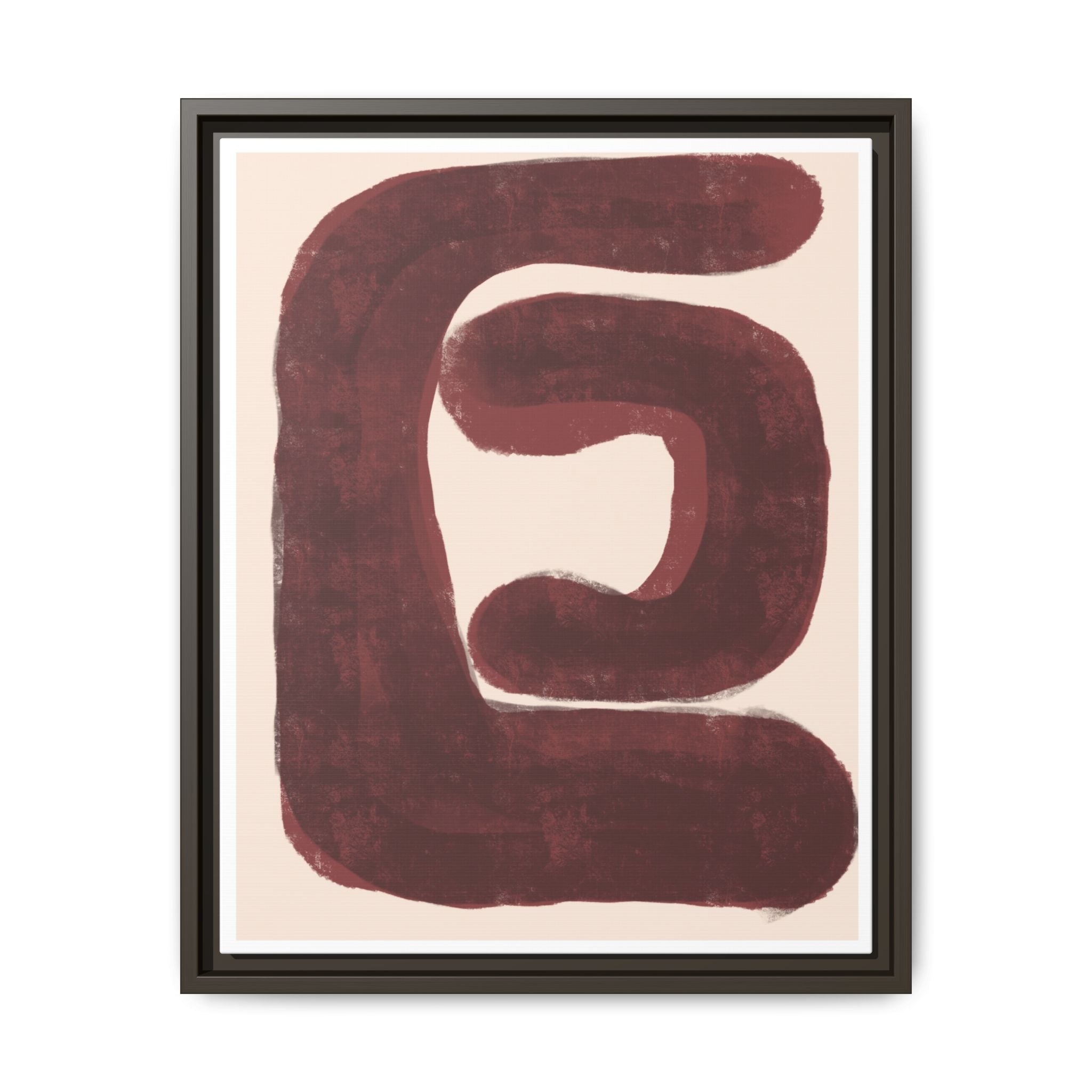 Burgundy Echo Form - Framed