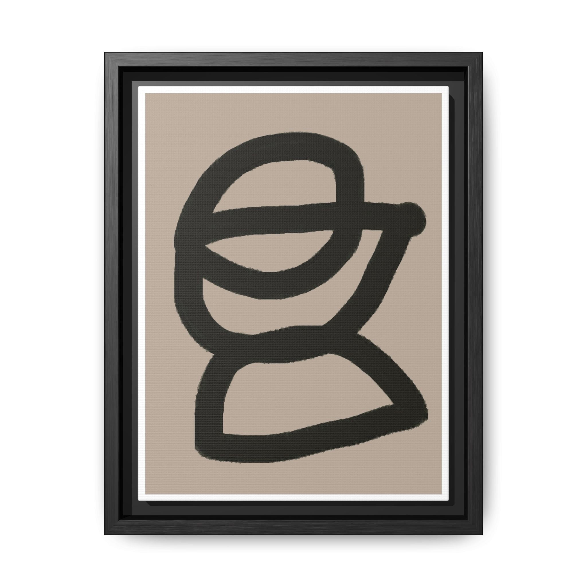 Noir Orbit Silhouette - Framed