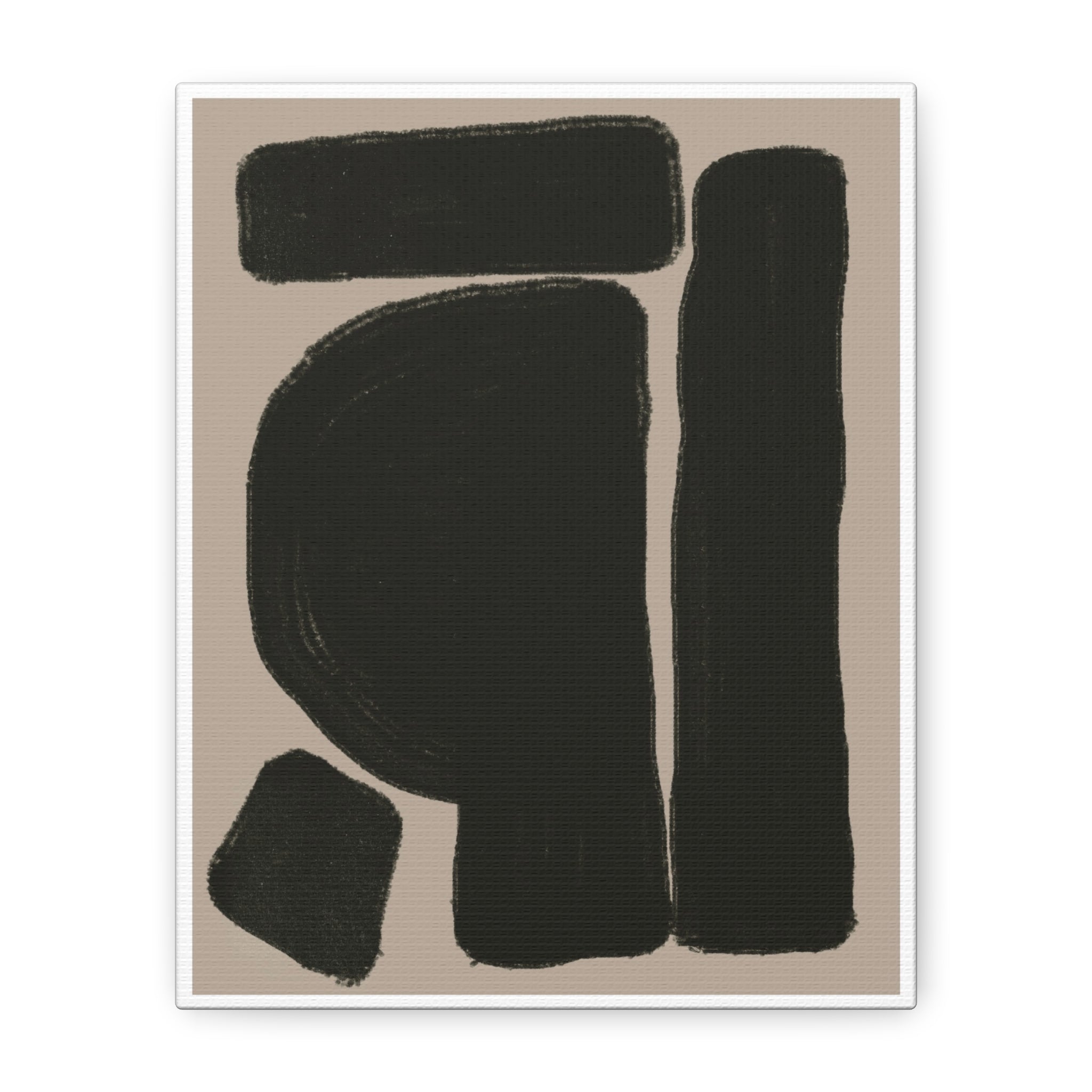 Velvet Obsidian Forms - Canvas