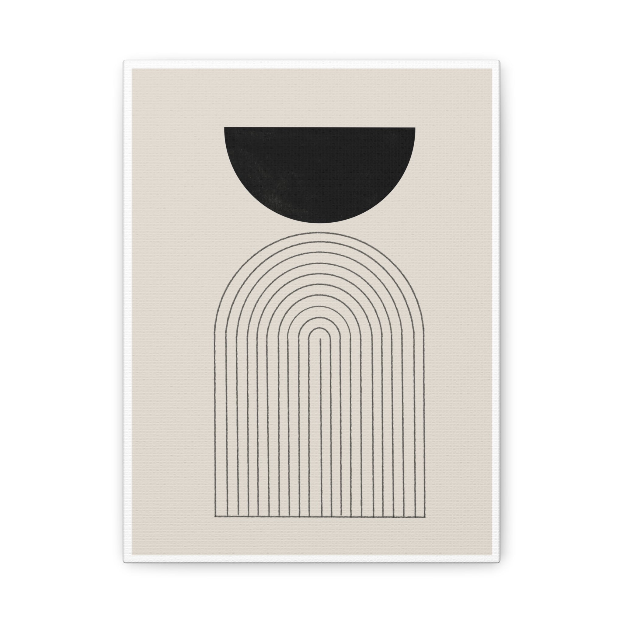 Midnight Portal Lines - Canvas