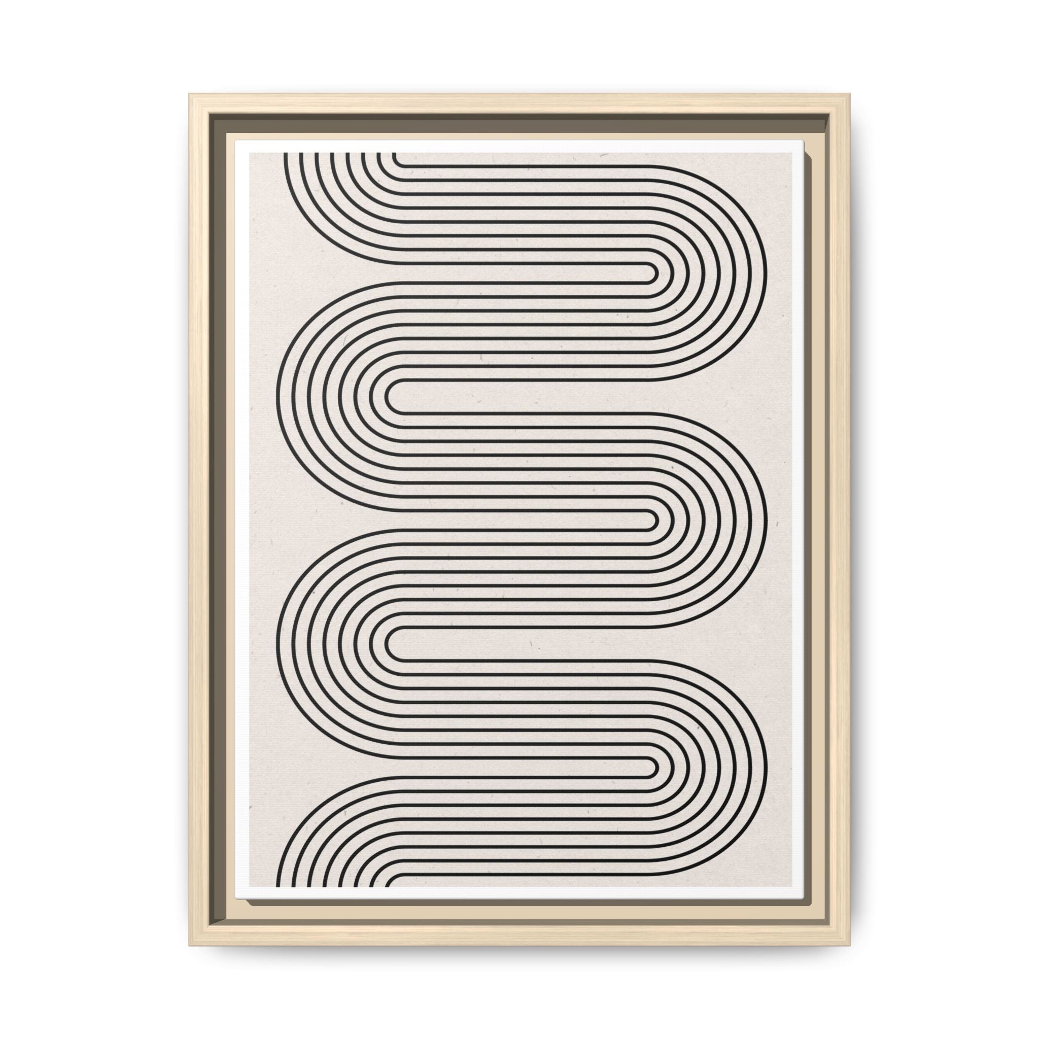 Monoline Rhythm Cascade - Framed