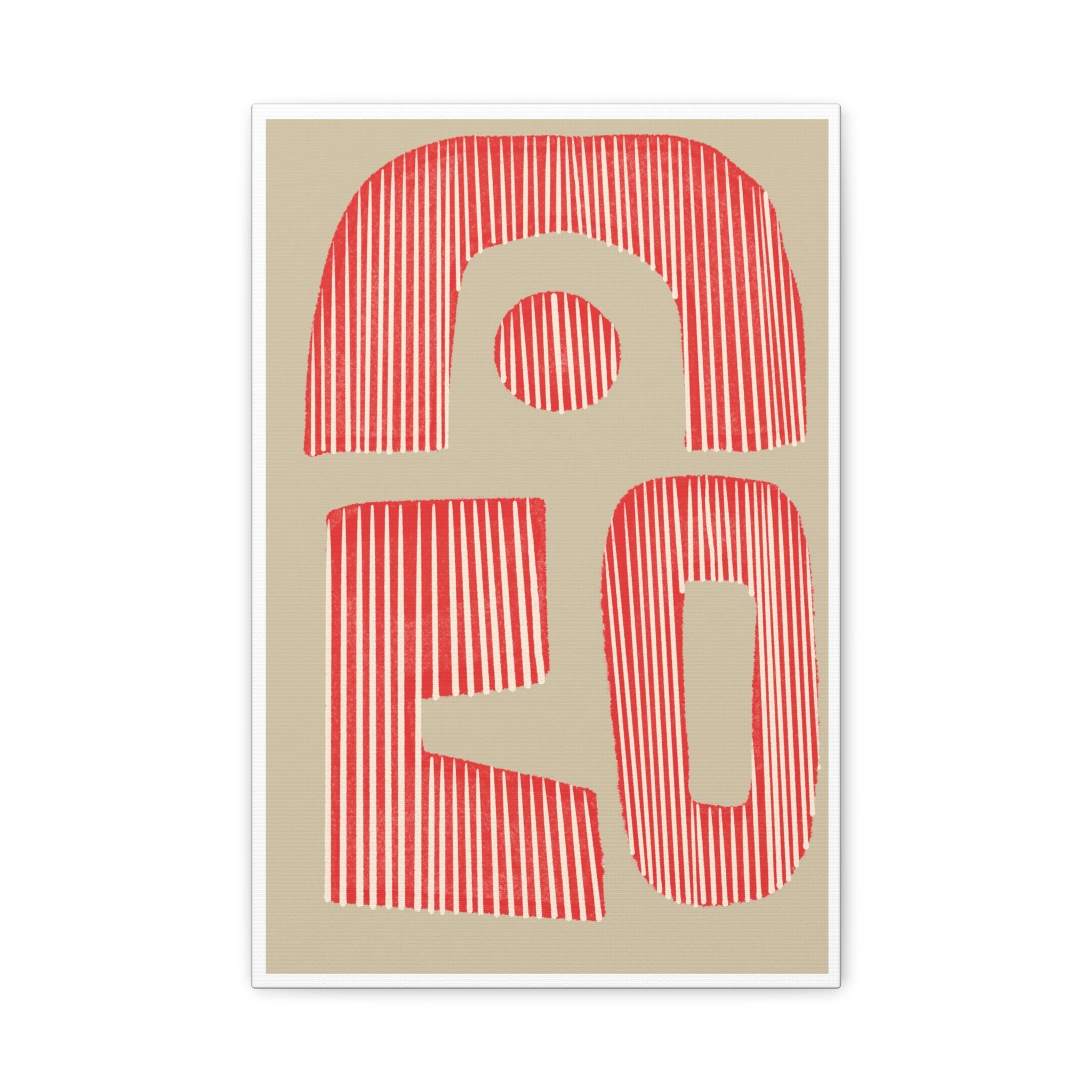 Coral Echo Forms - Canvas