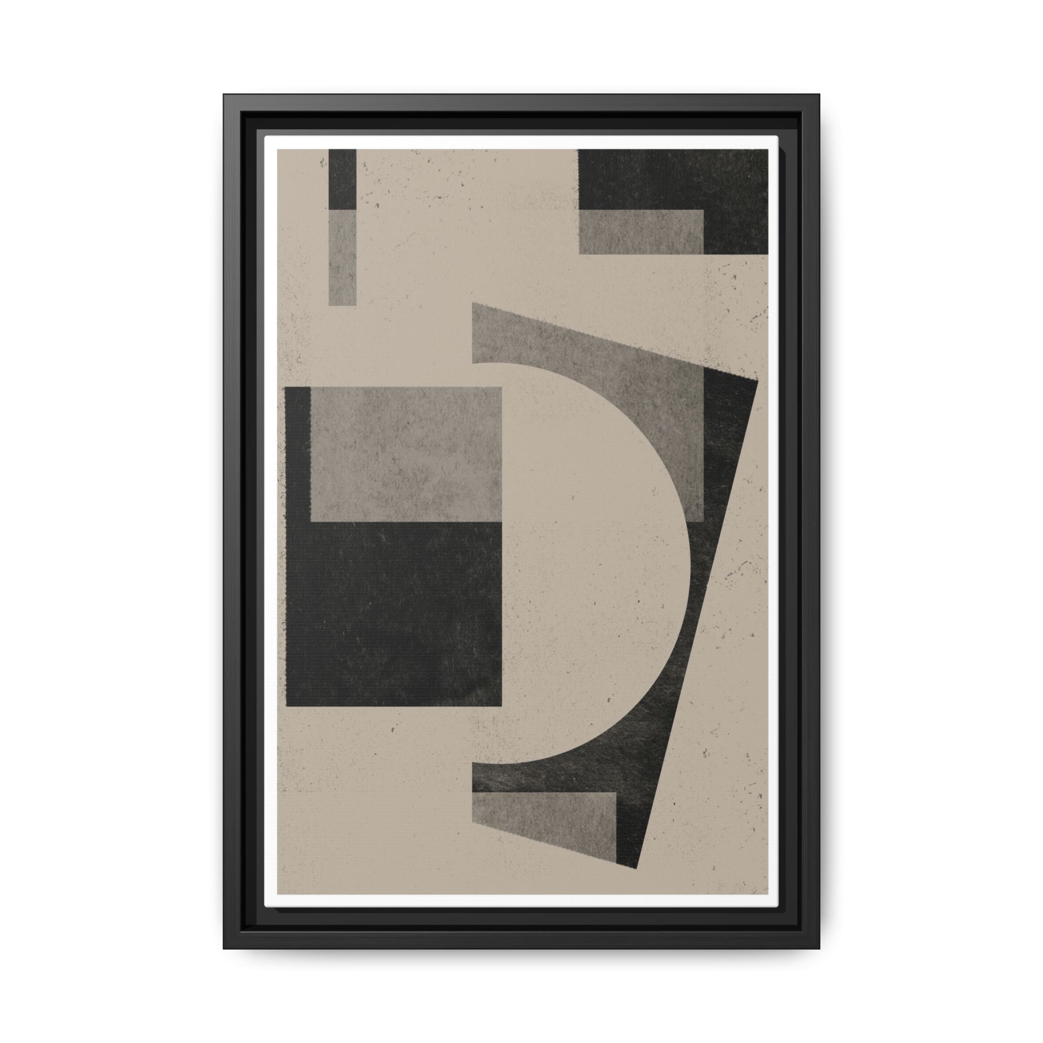 Obsidian Balance Study - Framed