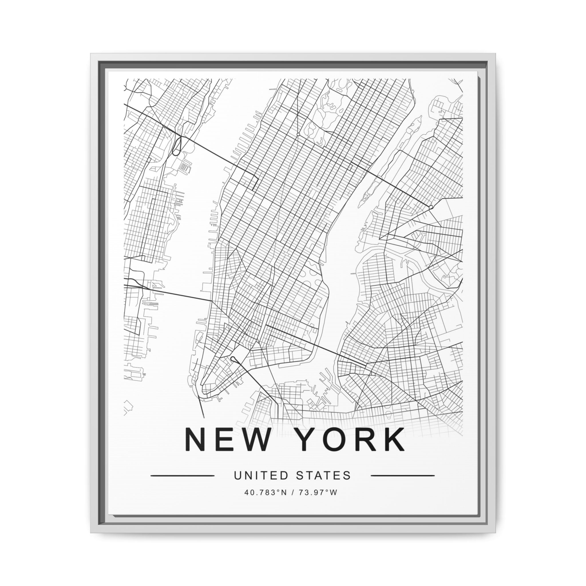 Metropolitan Gridline Reverie - Framed
