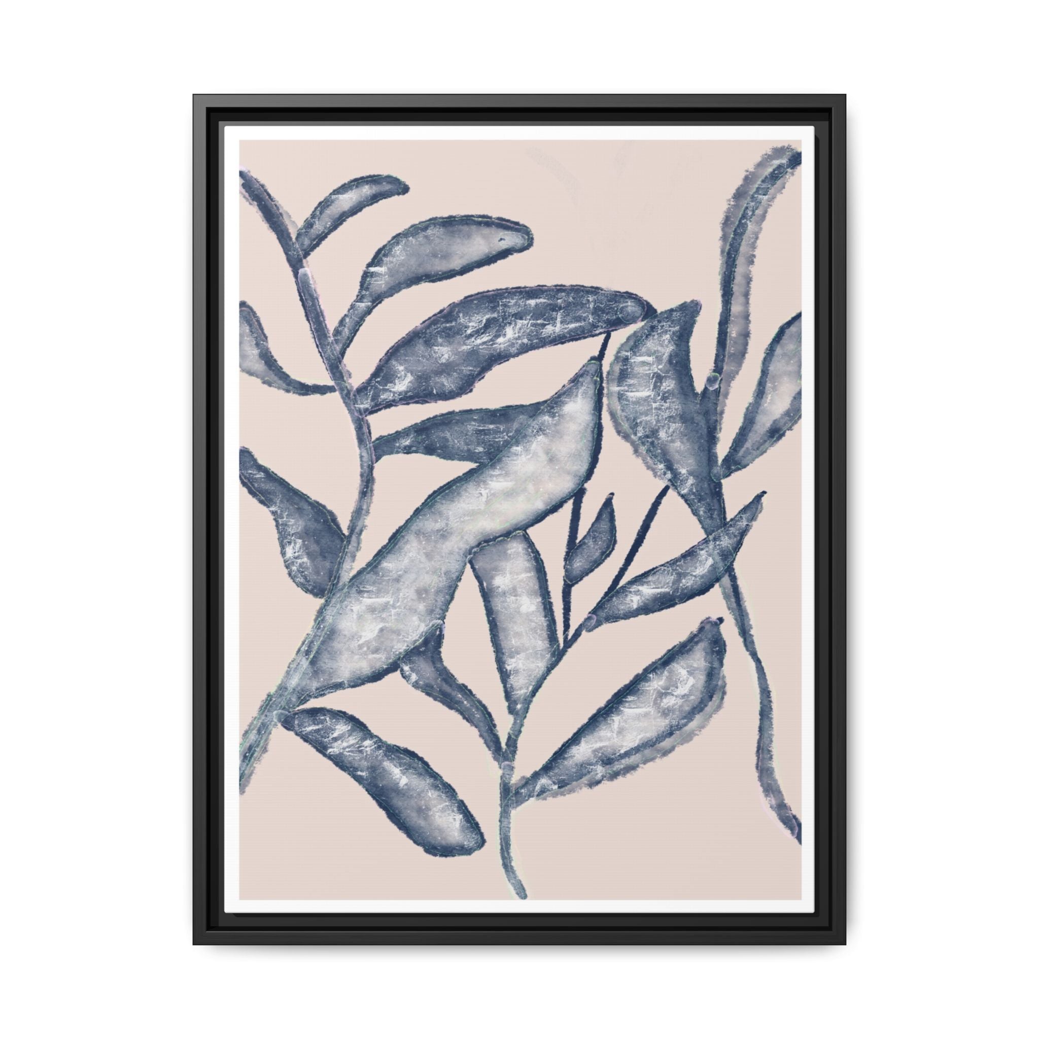 Moonlit Botanical Veil - Framed