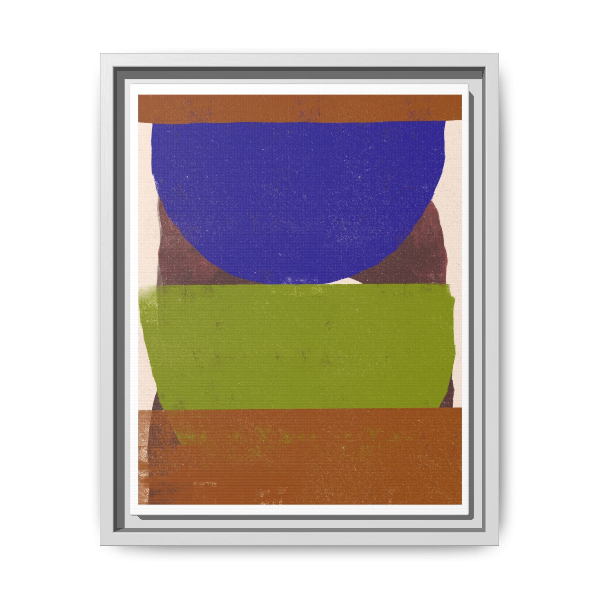 Cobalt Meadow Horizon - Framed