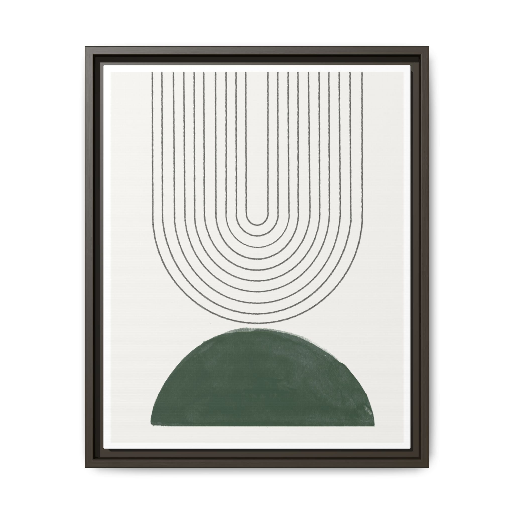 Emerald Echo Pathways - Framed