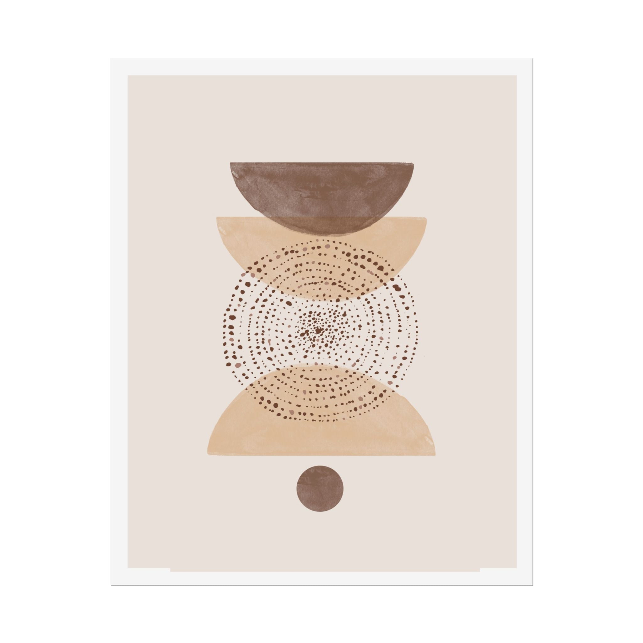 Terracotta Orbit Balance - Poster
