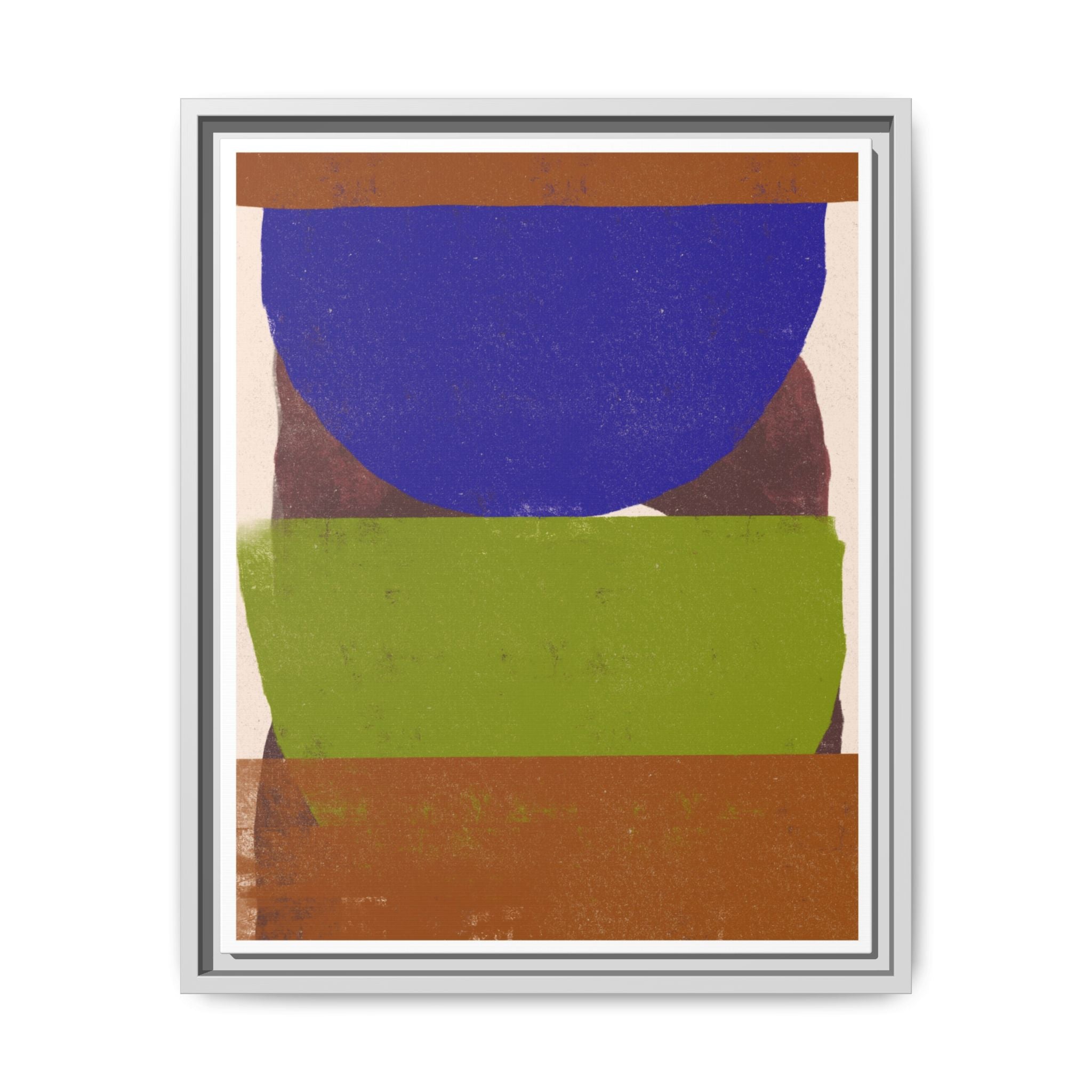 Cobalt Meadow Horizon - Framed