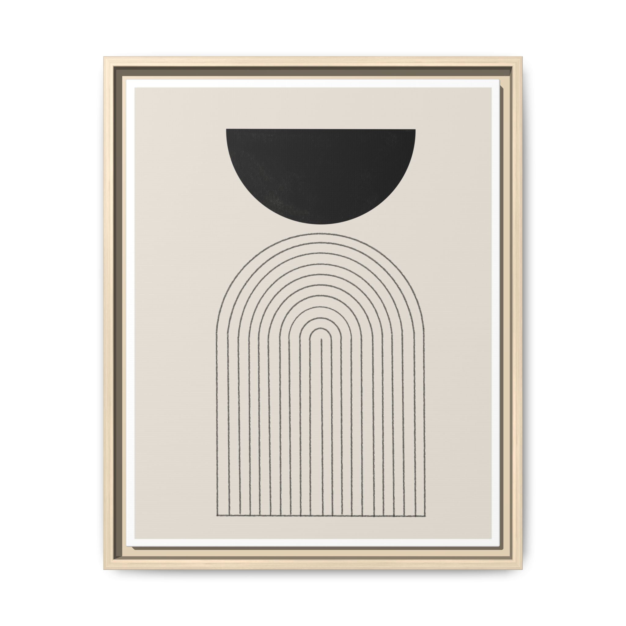 Midnight Portal Lines - Framed
