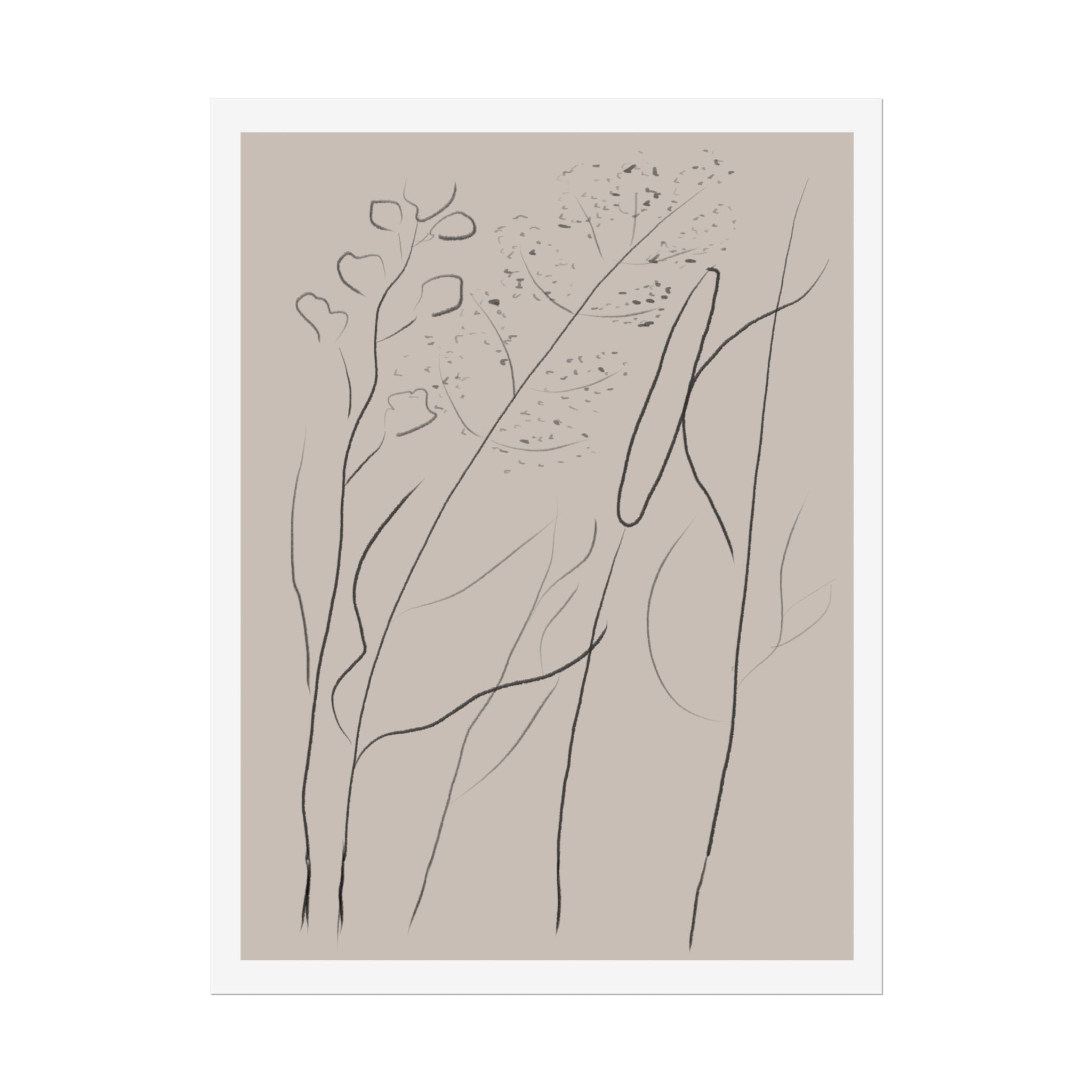 Quiet Woodland Traces - Poster