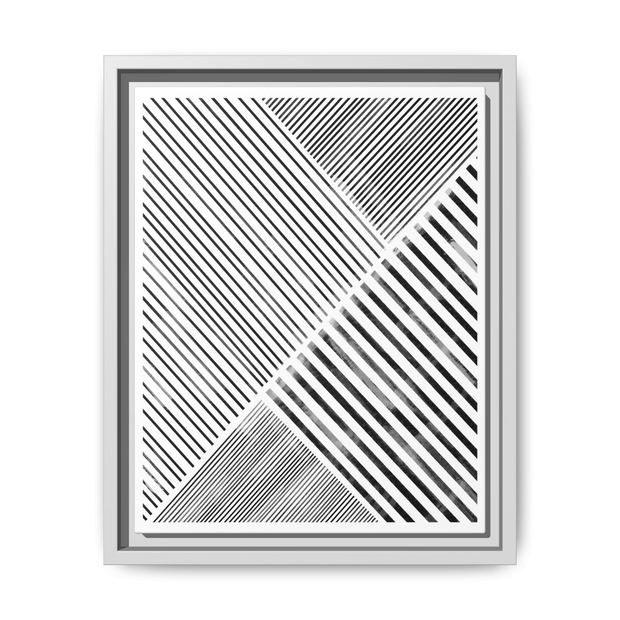 Monochrome Motion Angles - Framed
