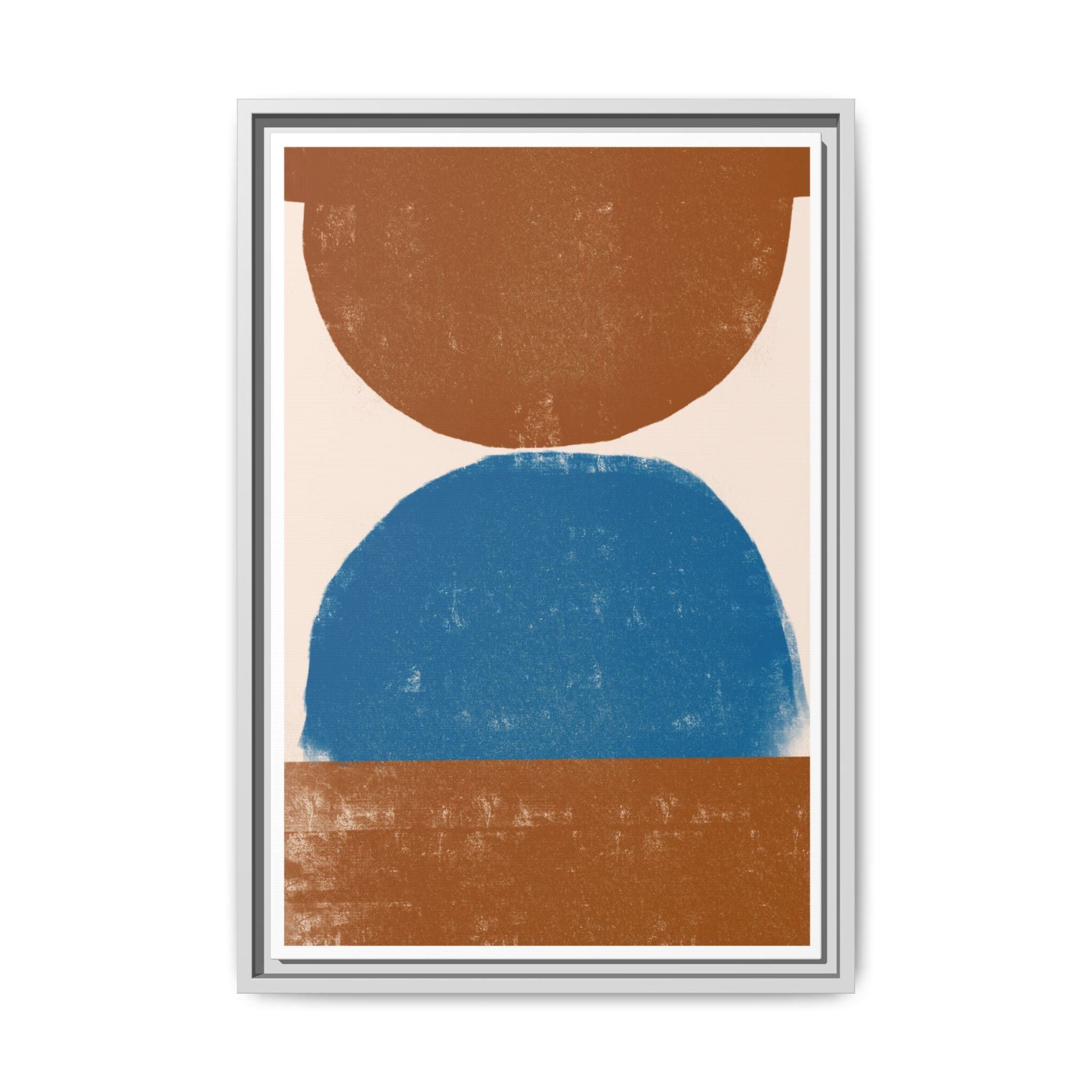Cobalt Ember Equilibrium - Framed